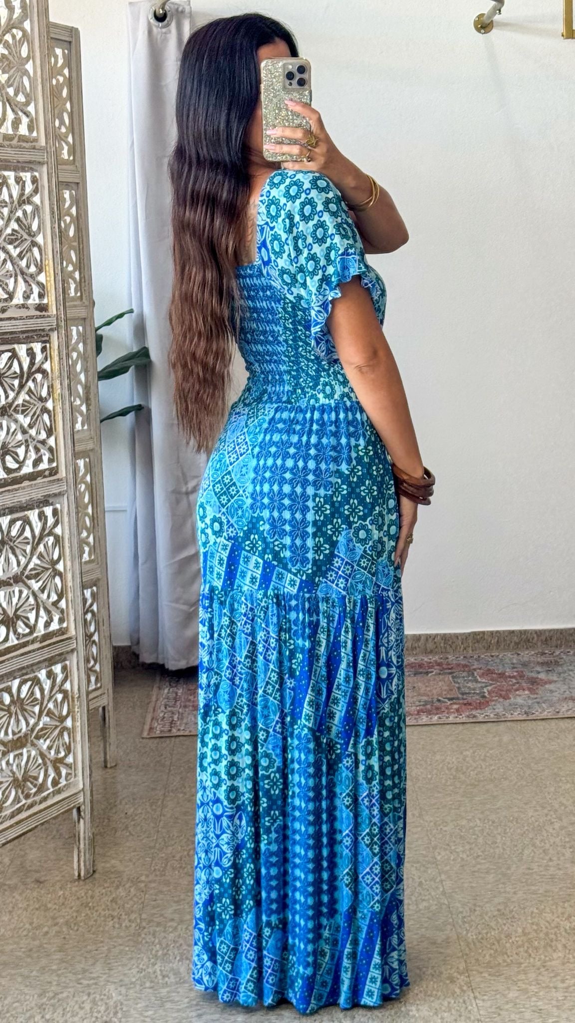 Bohemo Dress-Blue