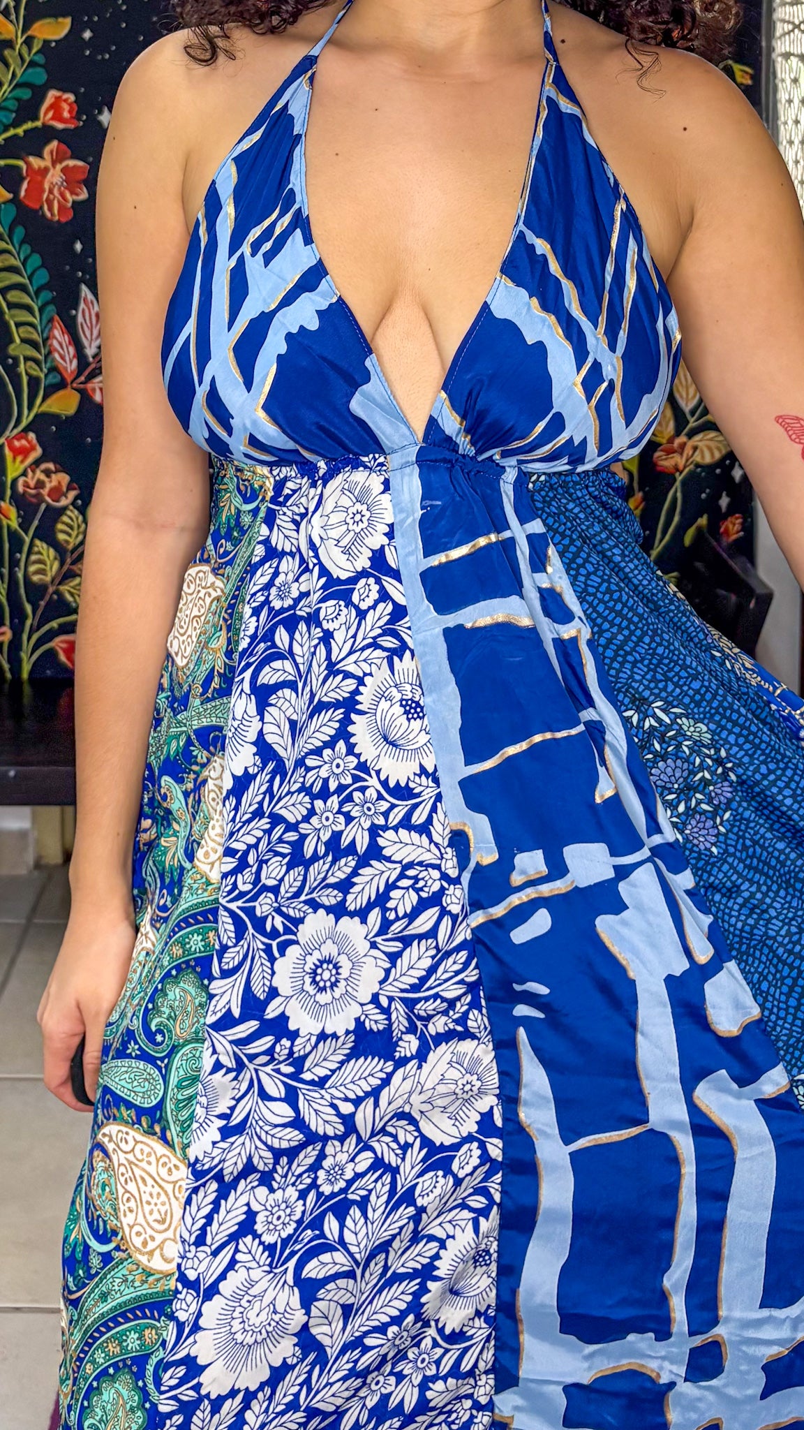 Boho Back Patchwork Dress