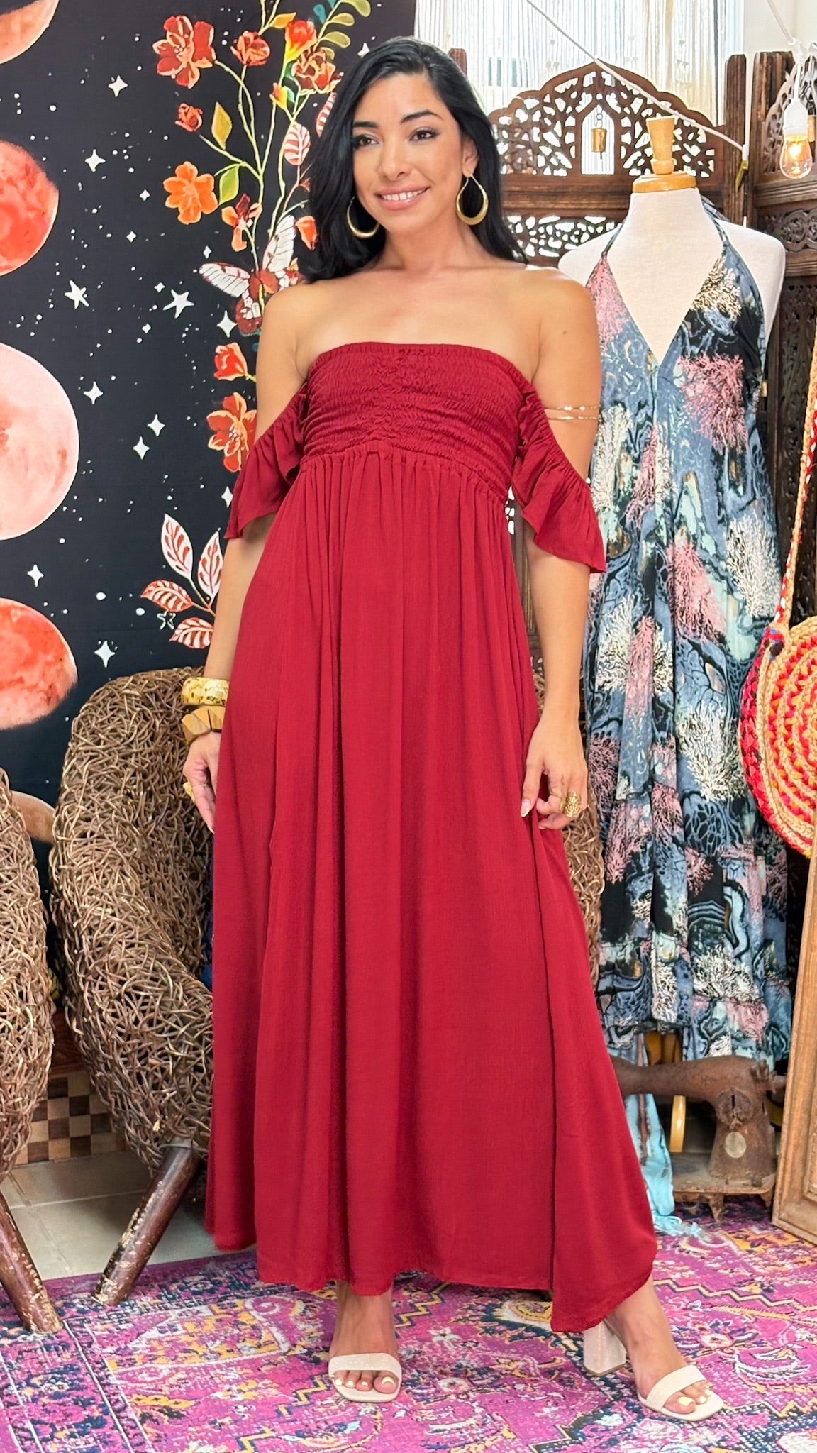 Lyanna Dress-Wine