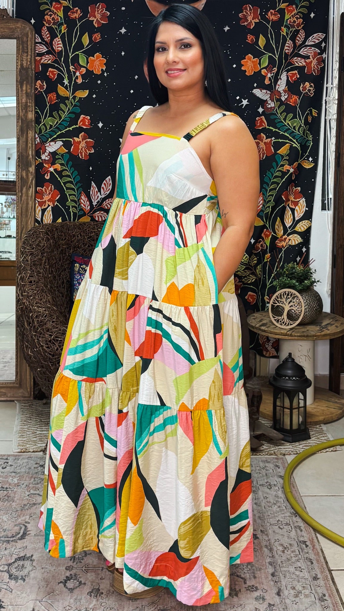 Cassia Maxi Dress-Multicolor