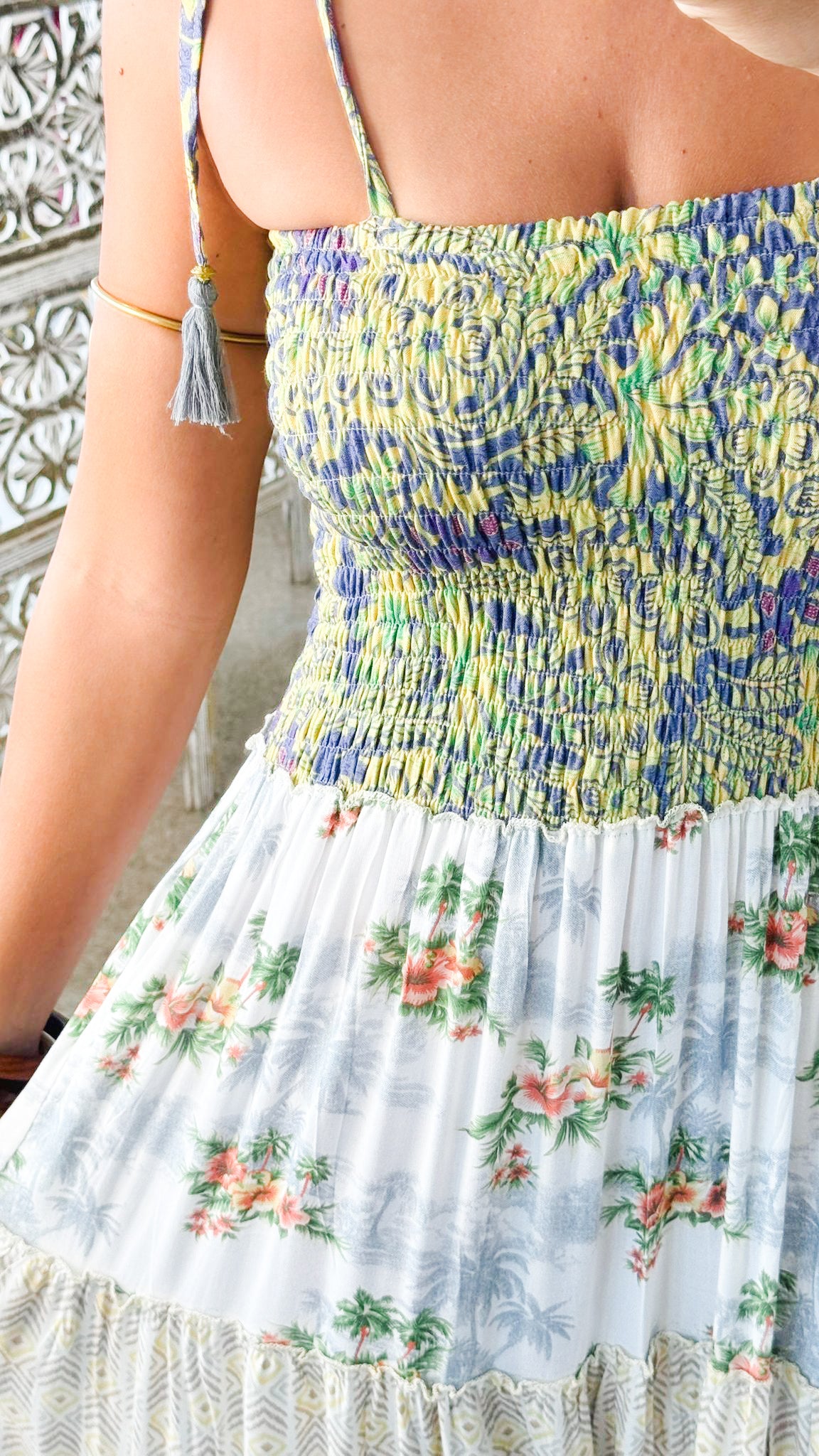 Bella Patchwork Maxi Dress