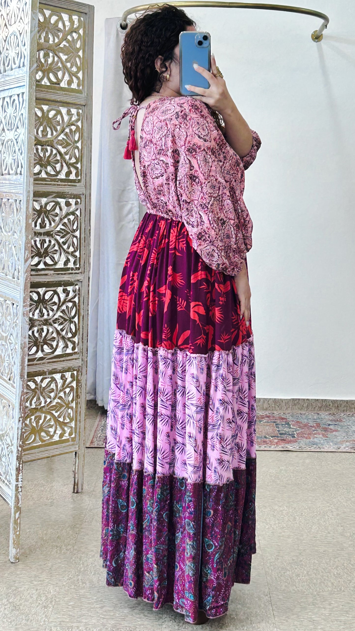 Nelly Patchwork Maxi Dress