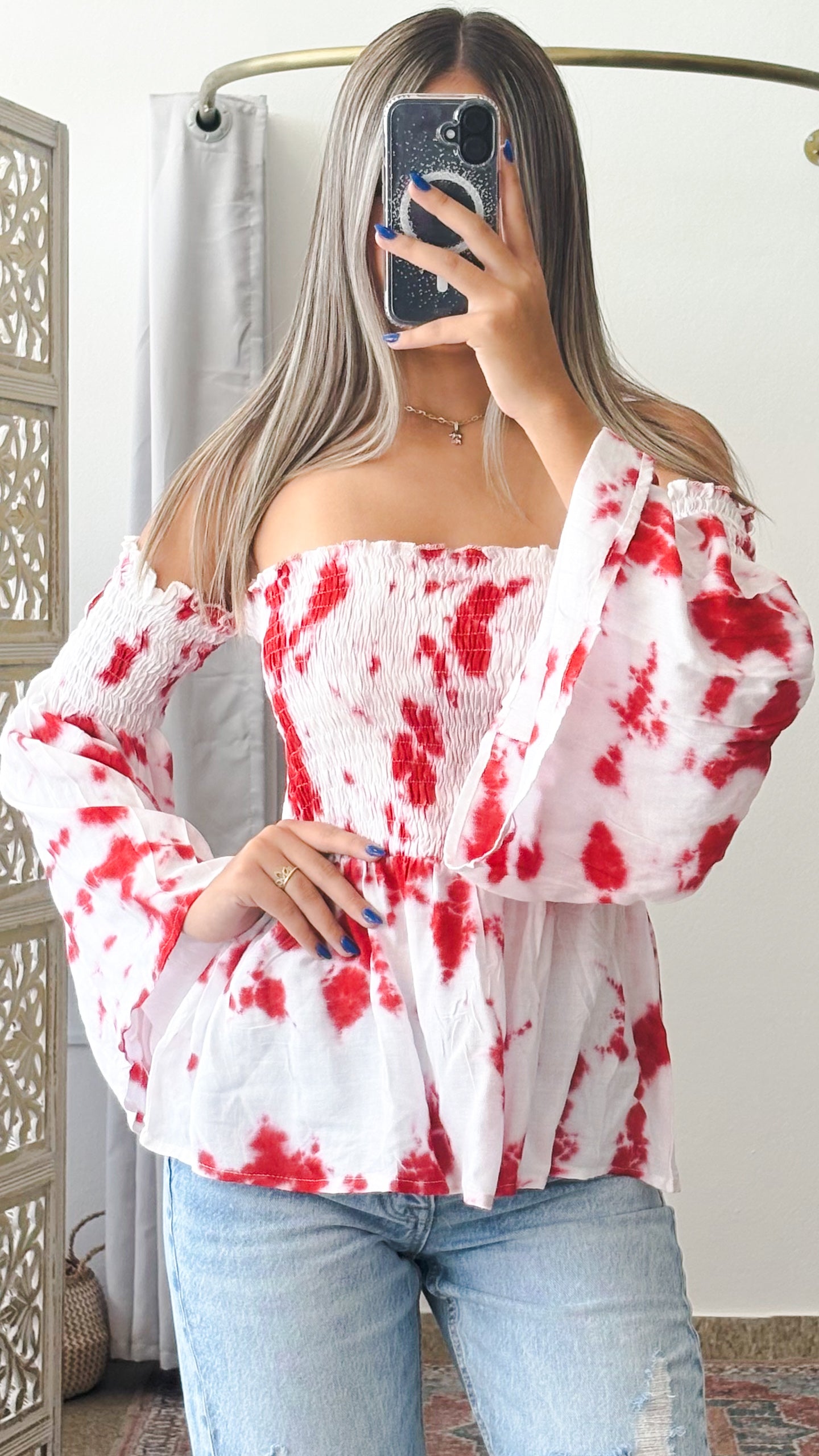Tropical Vibes Top- Red
