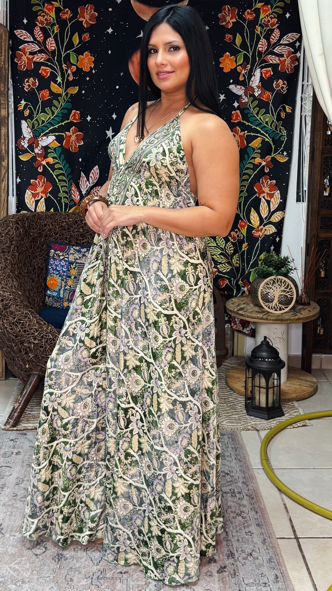 Boheme Whisper Jumpsuit-Green