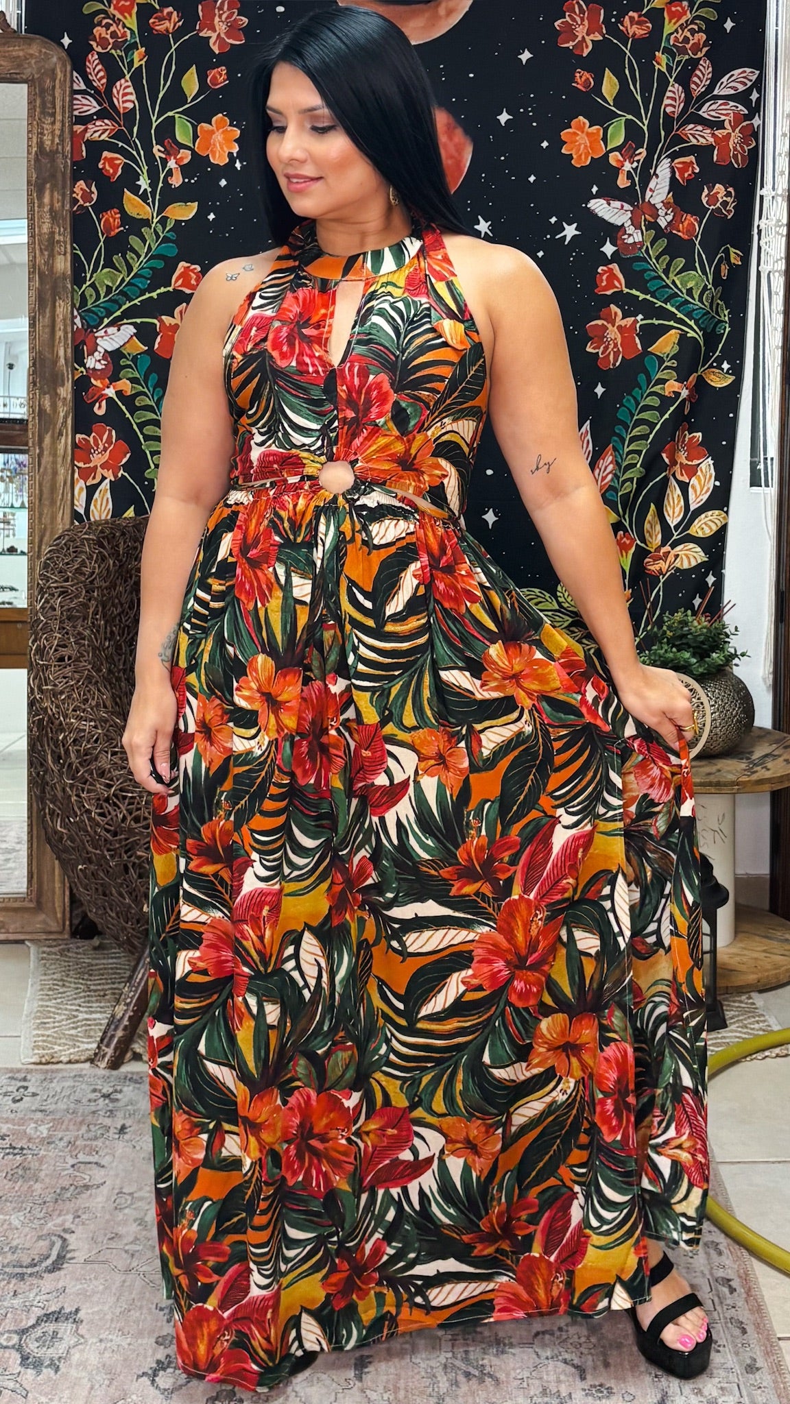 Norella Dress-Tropical