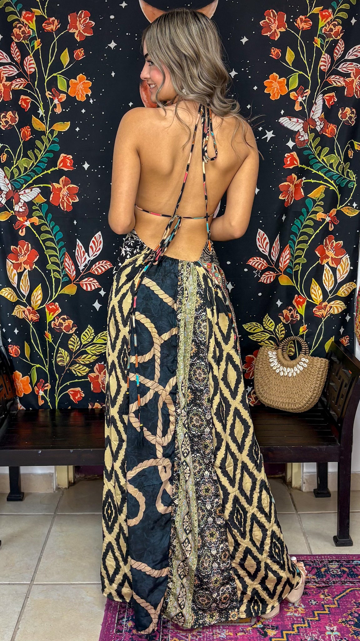 Boho Back Patchwork Dress