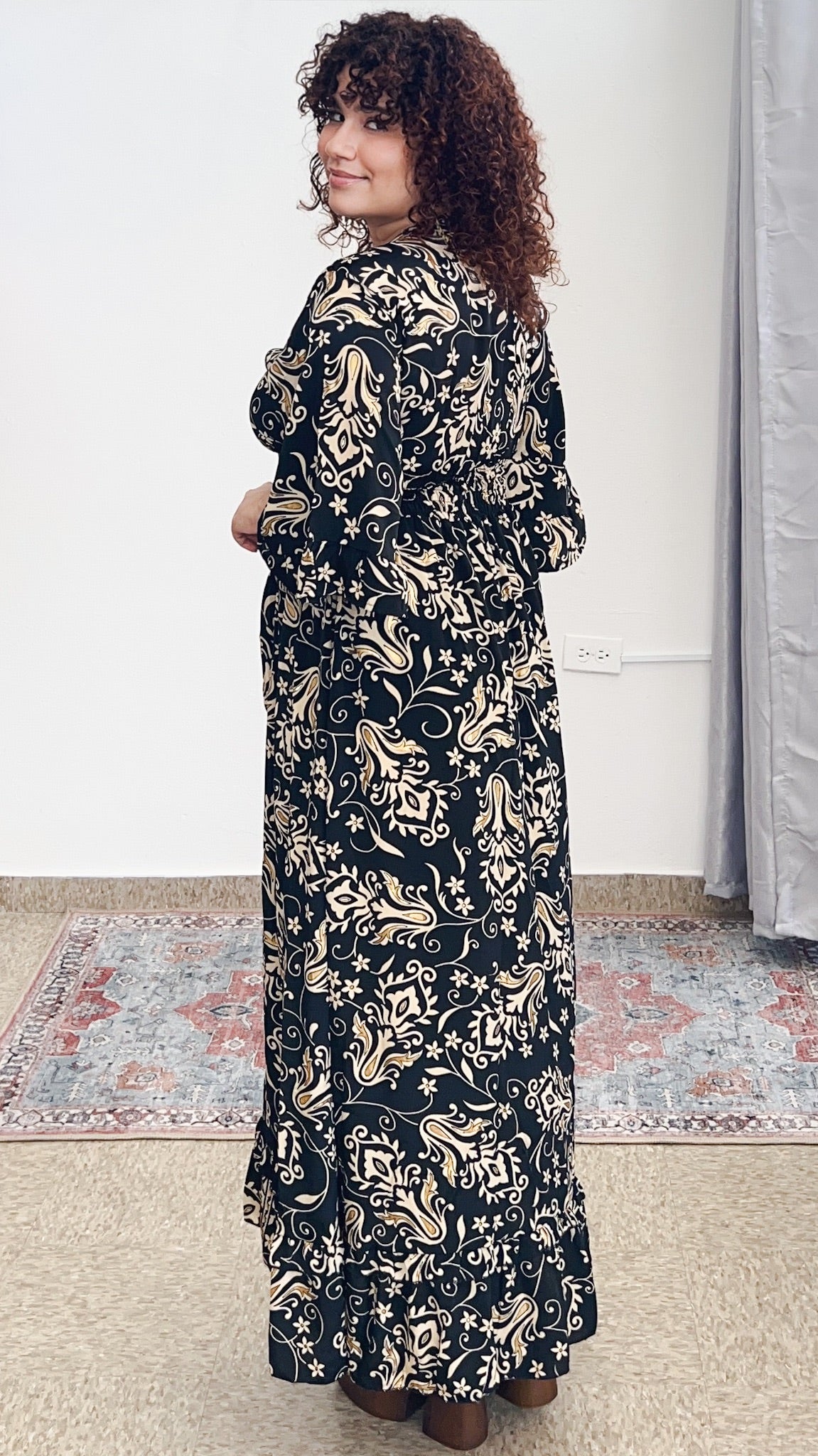 Damage Nomad Maxi Dress-Black