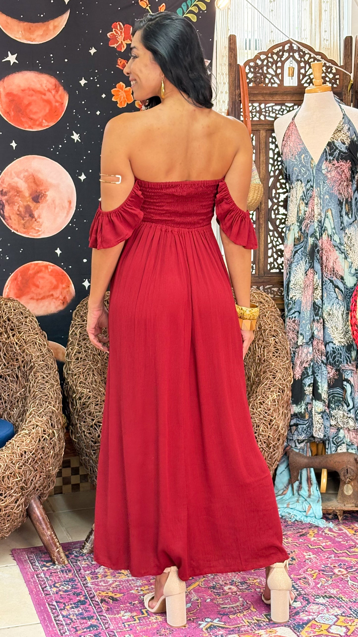 Lyanna Dress-Wine