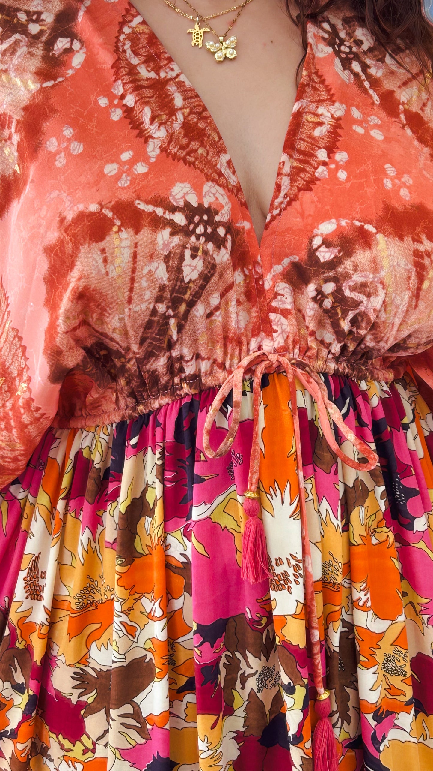 Nelly Patchwork Maxi Dress