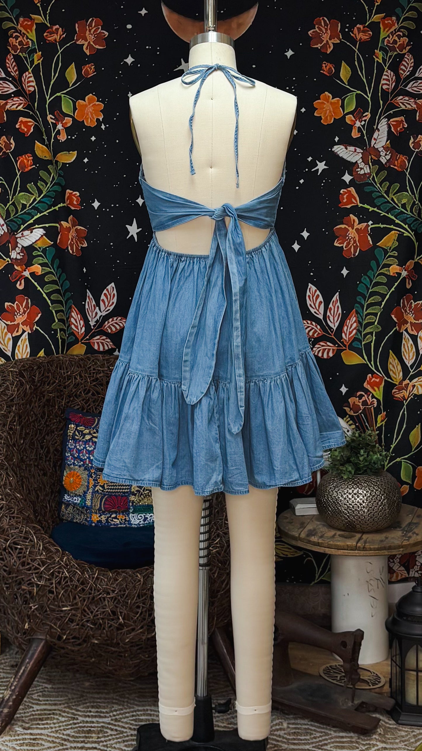 Moana Short Dress-Jean