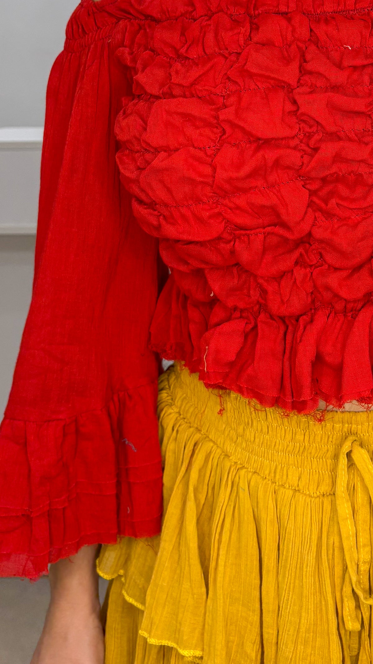 Caroline Top- Crimson Red