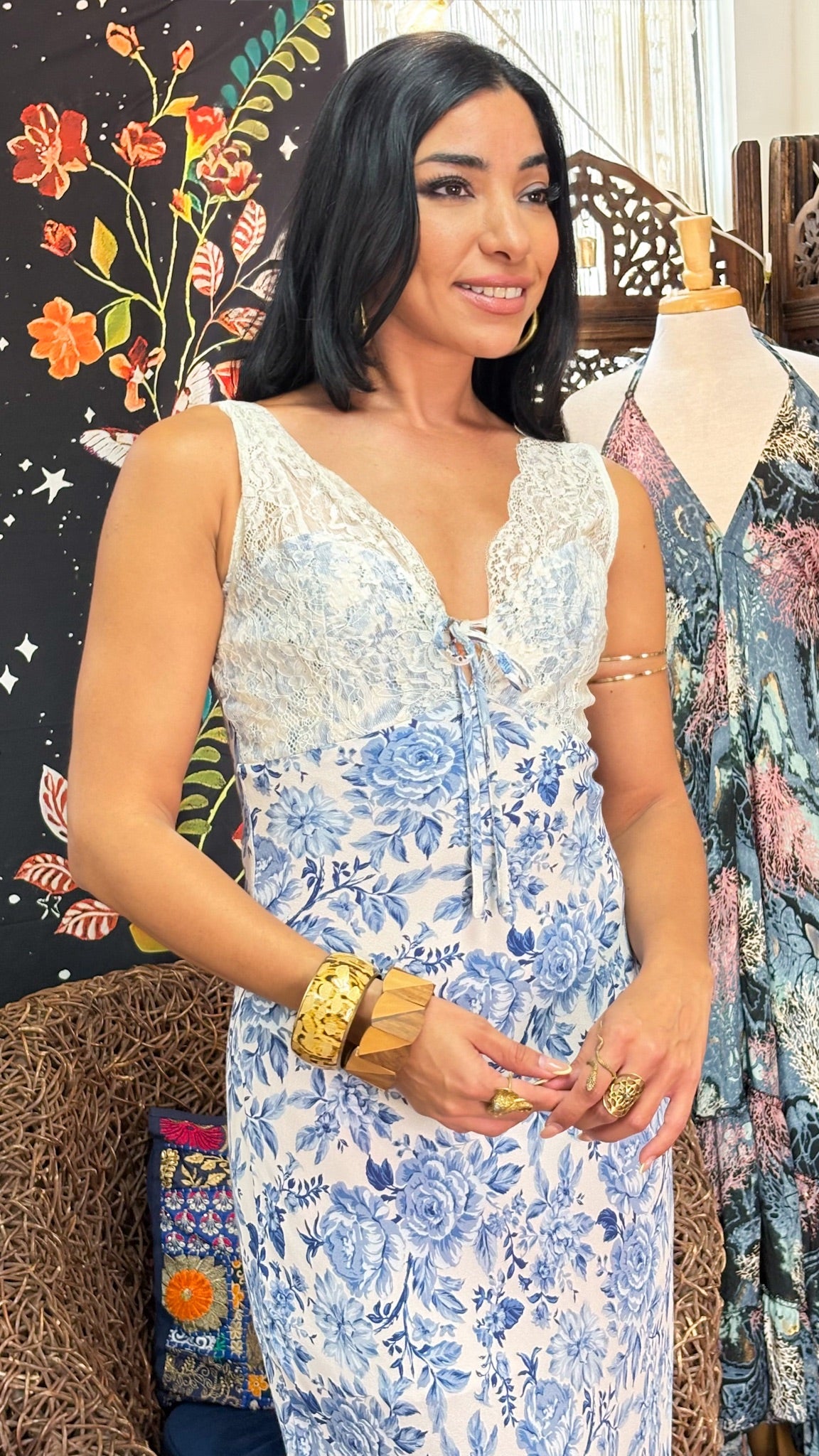 Stella Dress-Blue