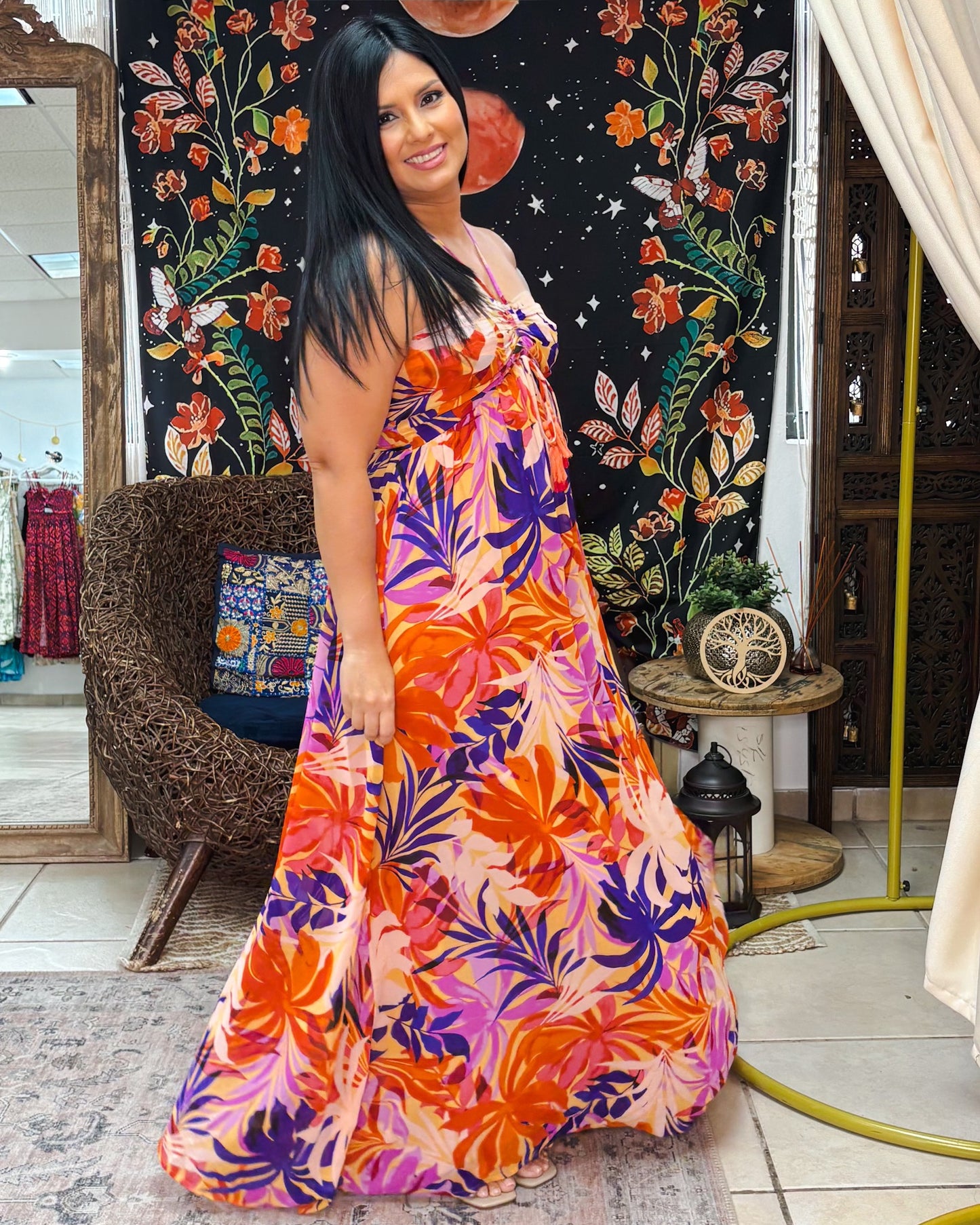 Mystic Palms Dress