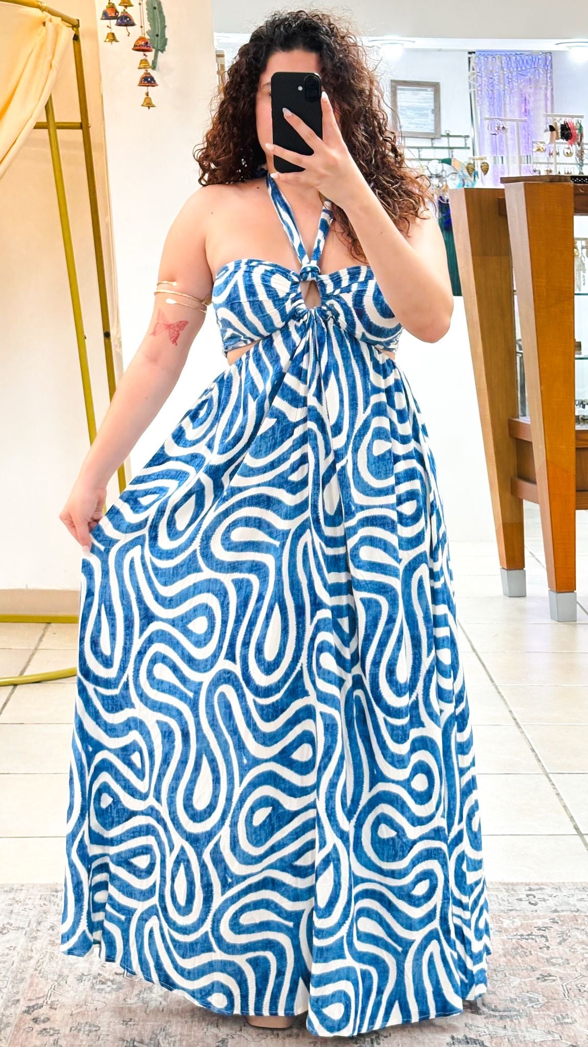 Talay Dress-Blue