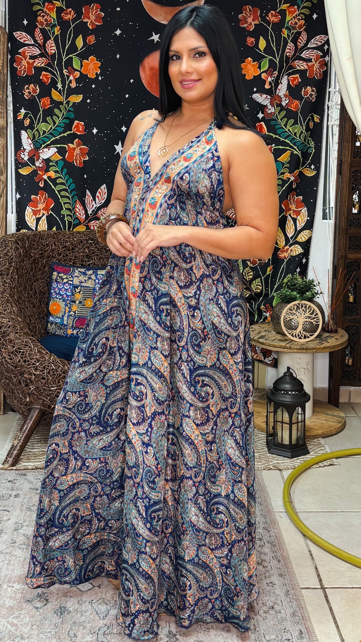 Boheme Whisper Jumpsuit-Navy
