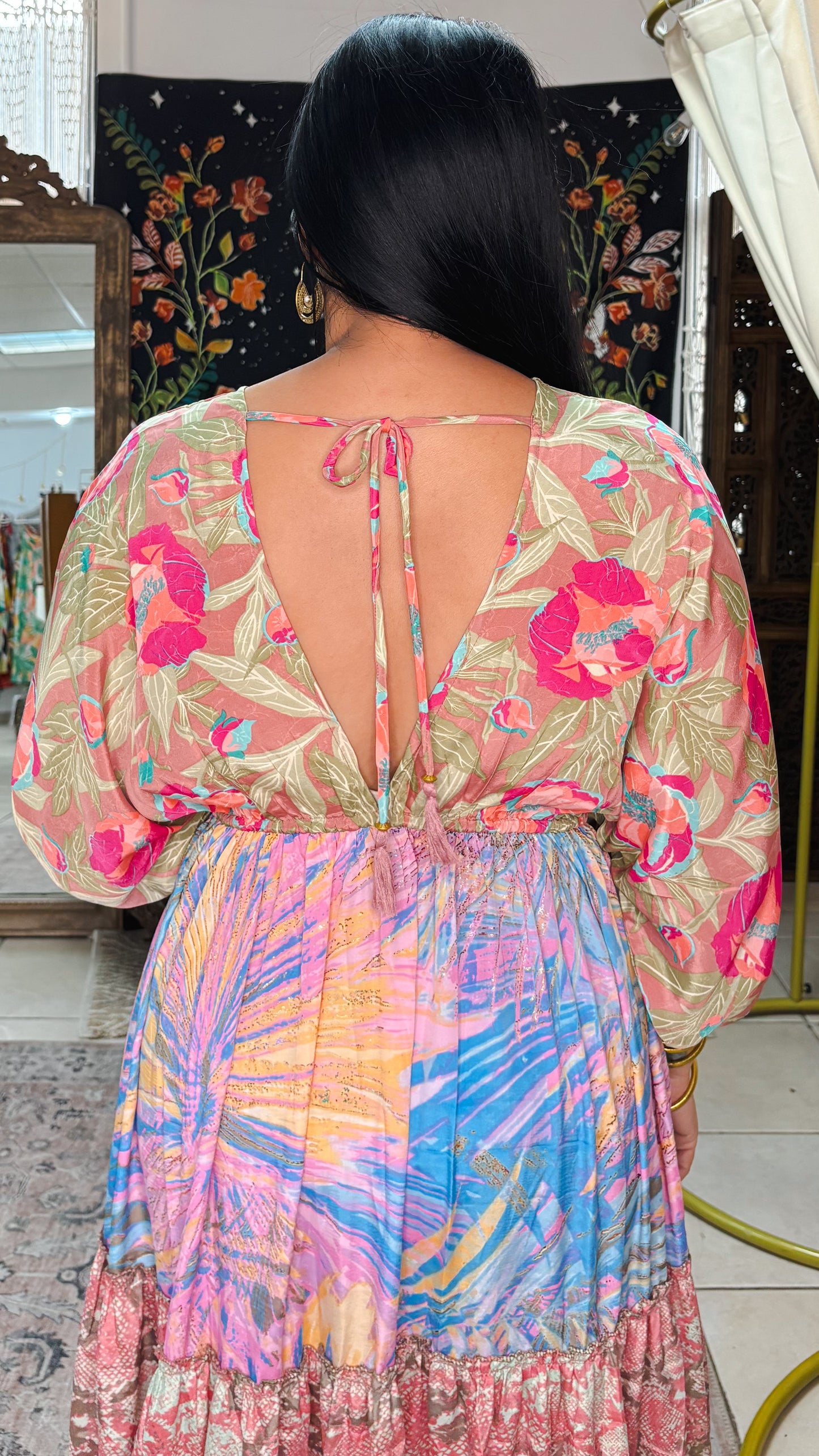 Nelly Patchwork Maxi Dress