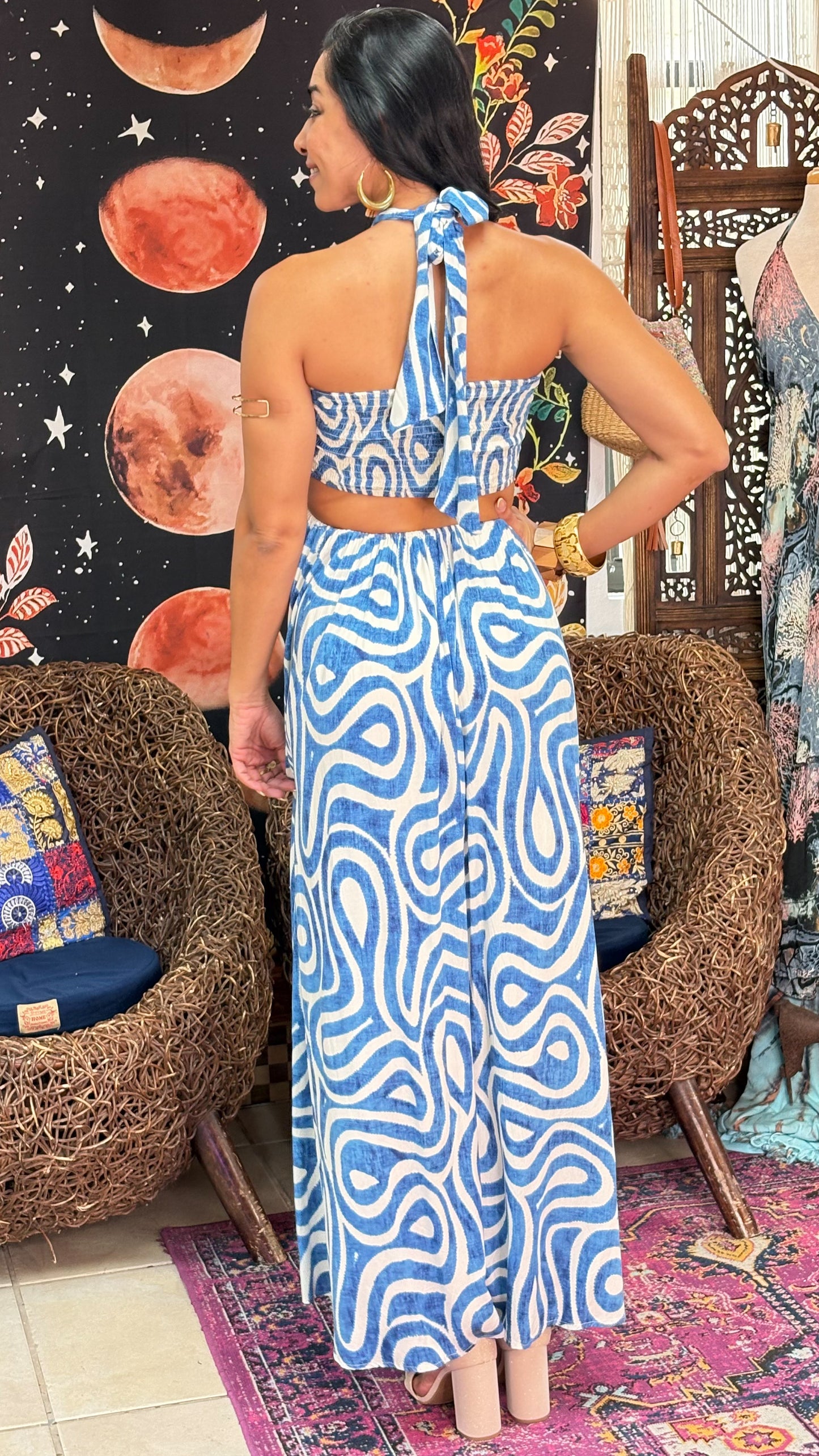 Talay Dress-Blue