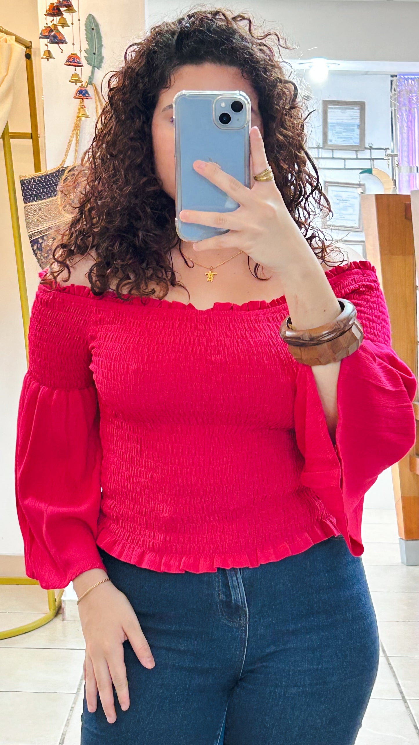 Damage Lesedi Top-Fucsia