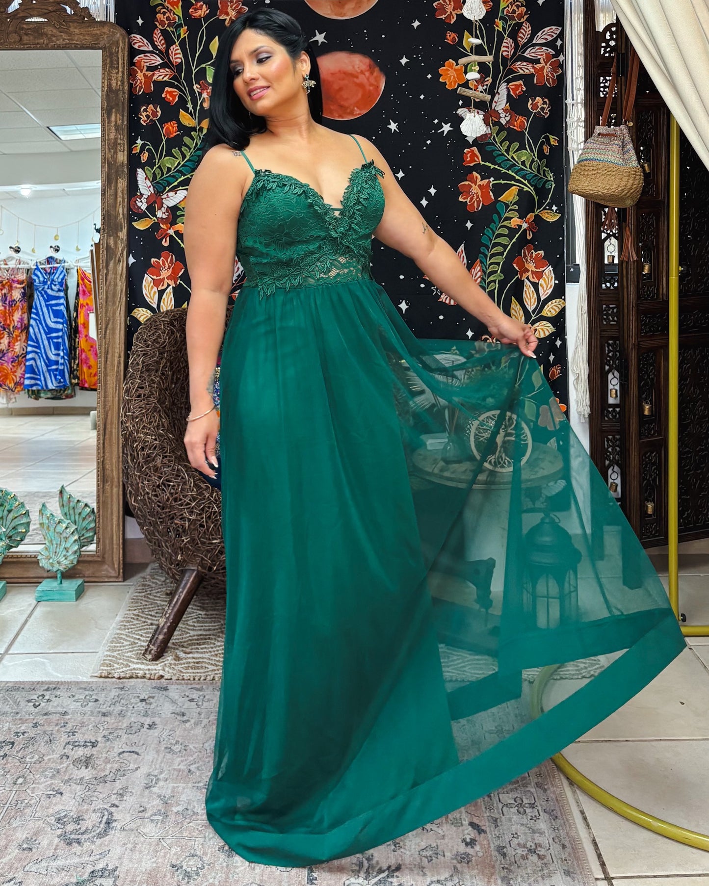 Felissa Maxi Dress- Green