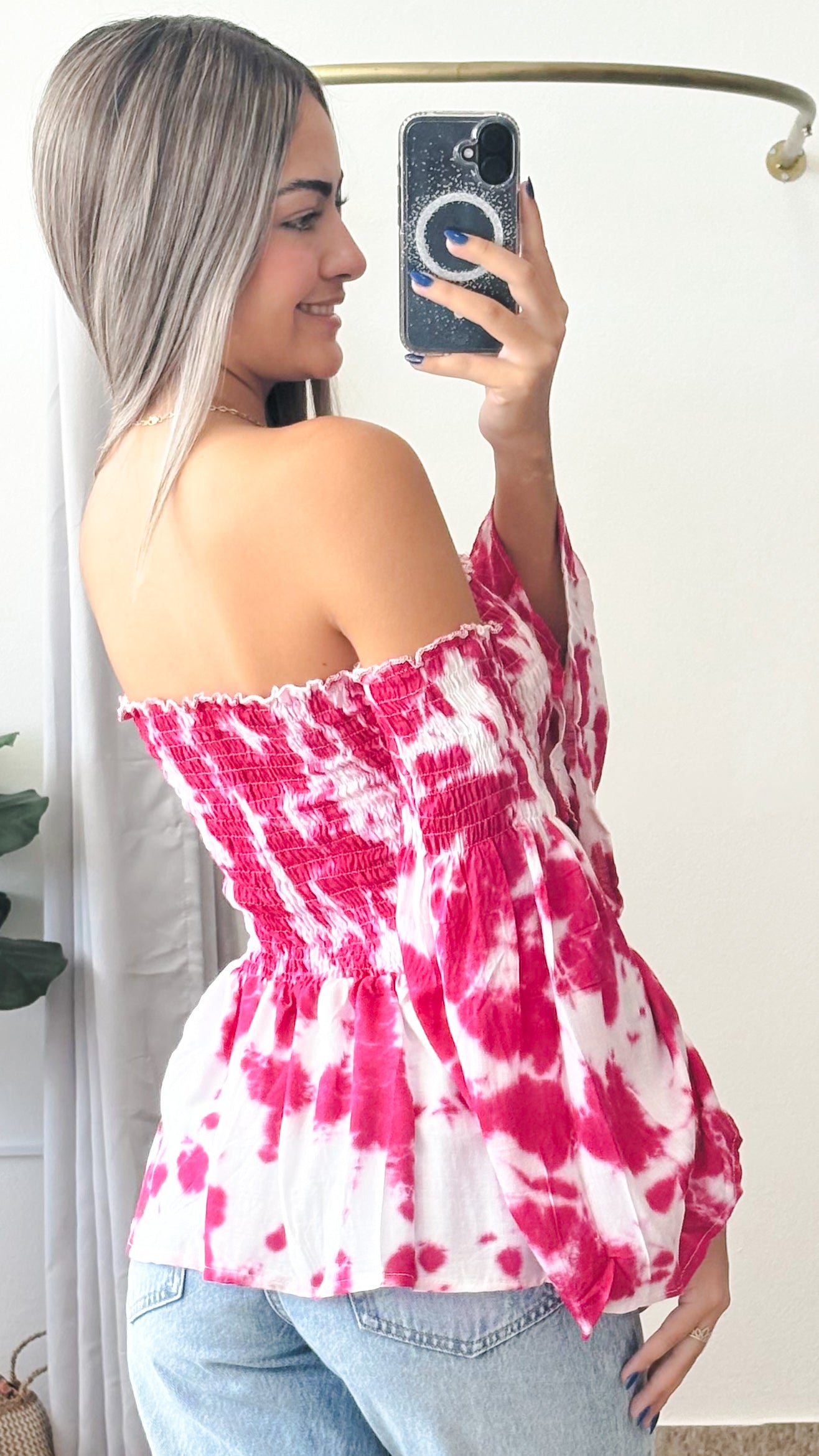 Tropical Vibes Top- Fucsia