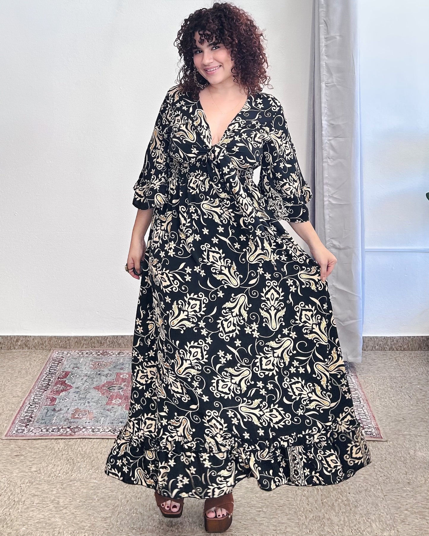 Damage Nomad Maxi Dress-Black