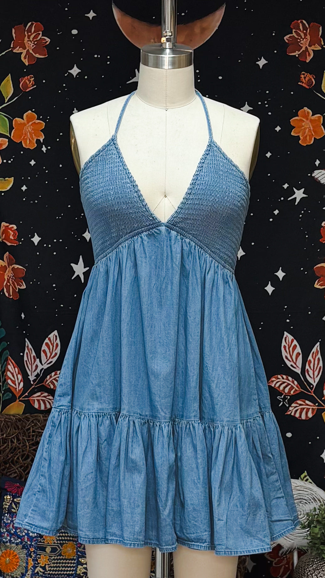 Moana Short Dress-Jean