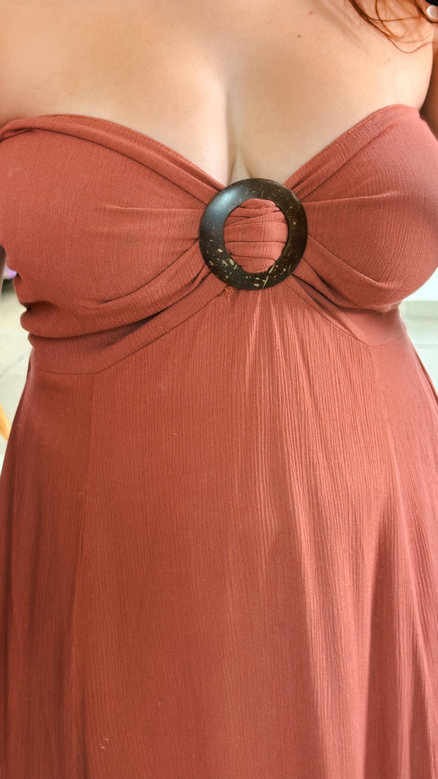 Hanya Dress-Brown