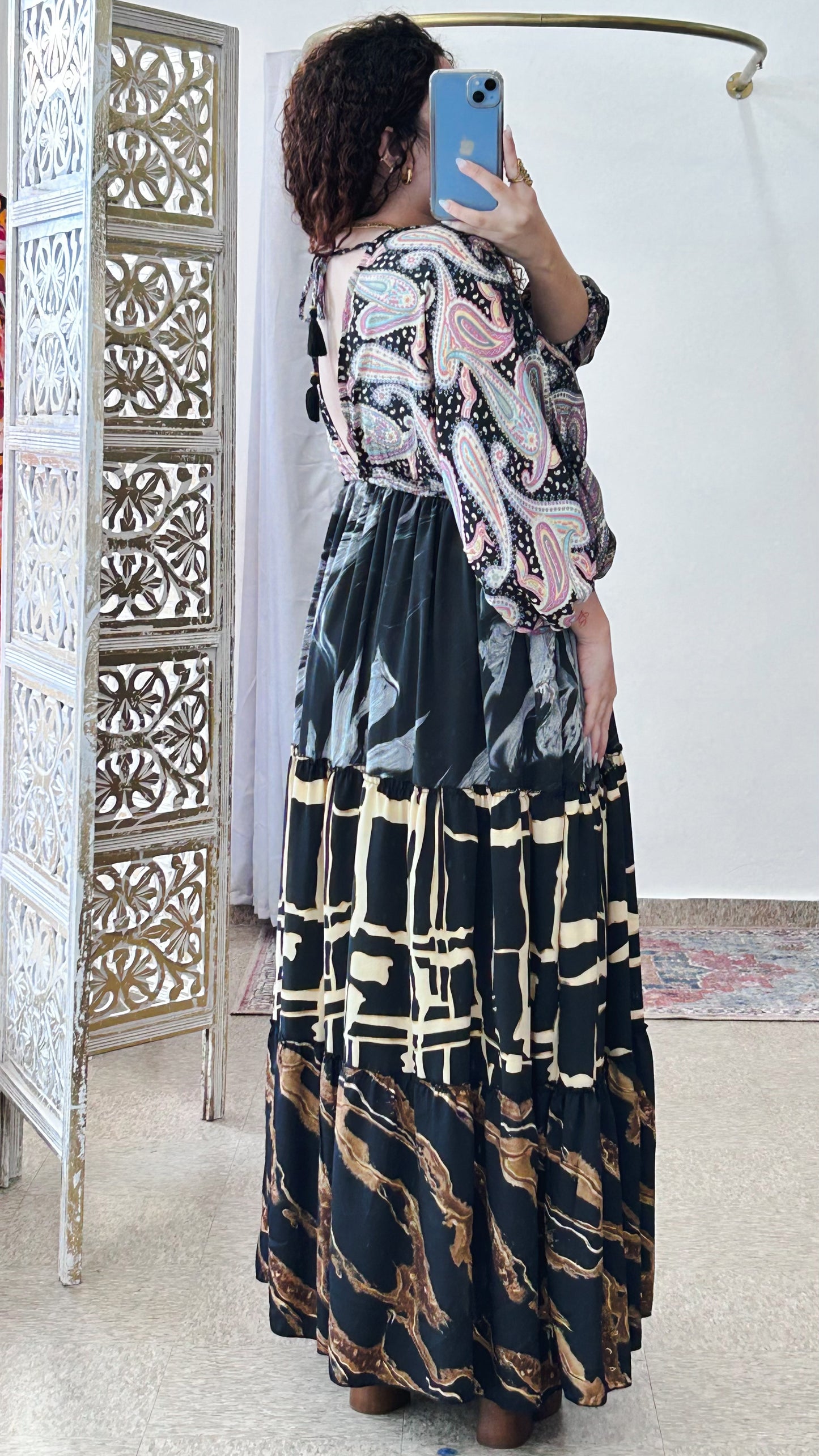 Nelly Patchwork Maxi Dress