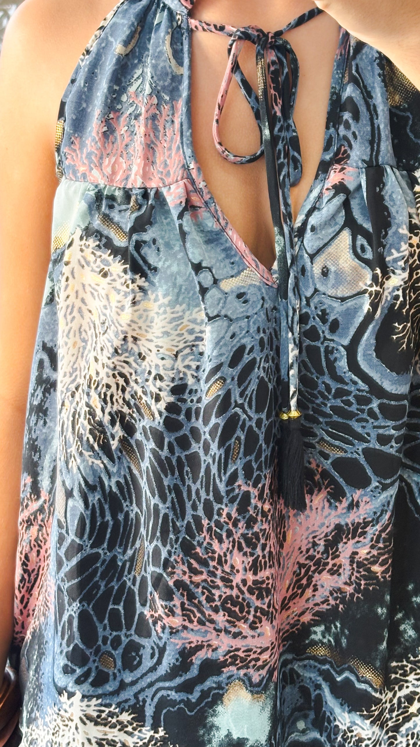 Ruffle Neck Top