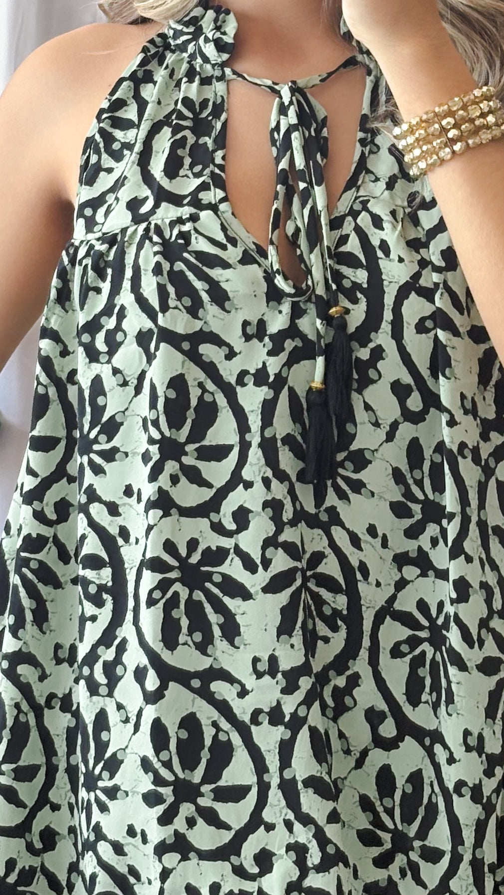 Ruffle Neck Top