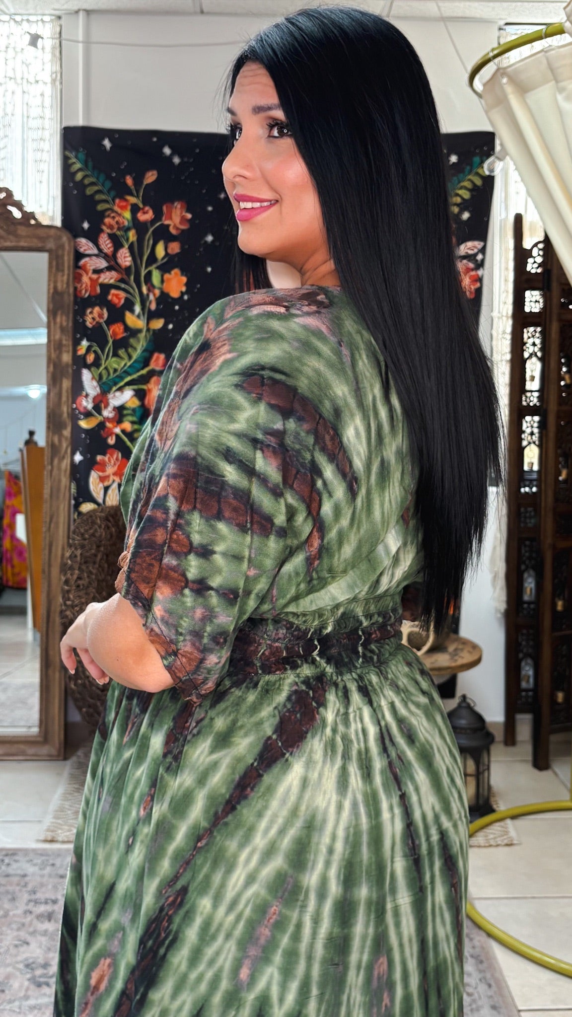 Amari Maxi Dress-Green