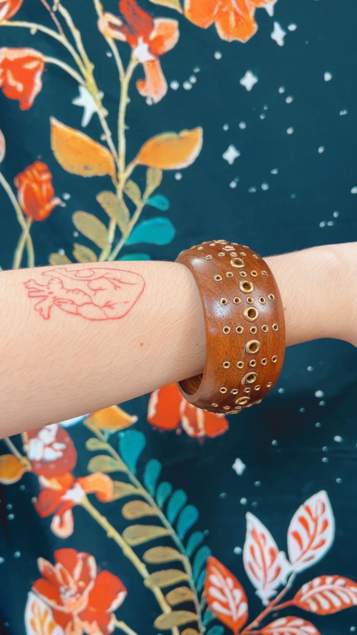 Wood Bangle Bracelet