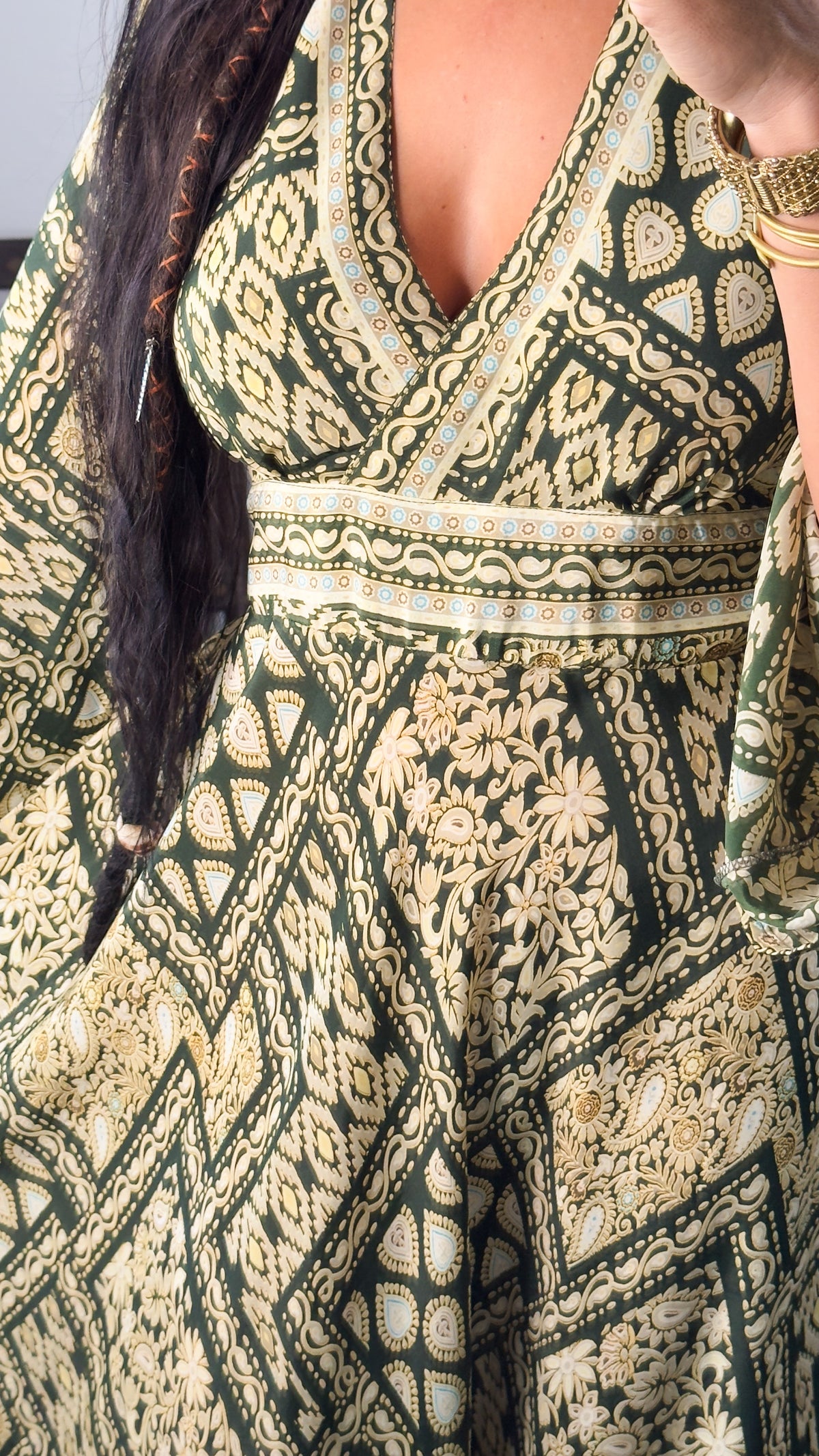 Indigo Dress- Olive