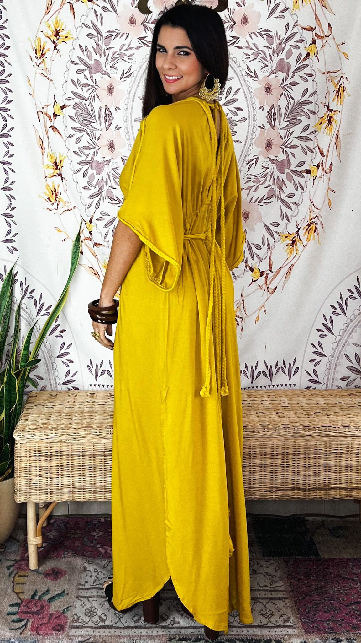 Soleil Maxi Dress-Mustard