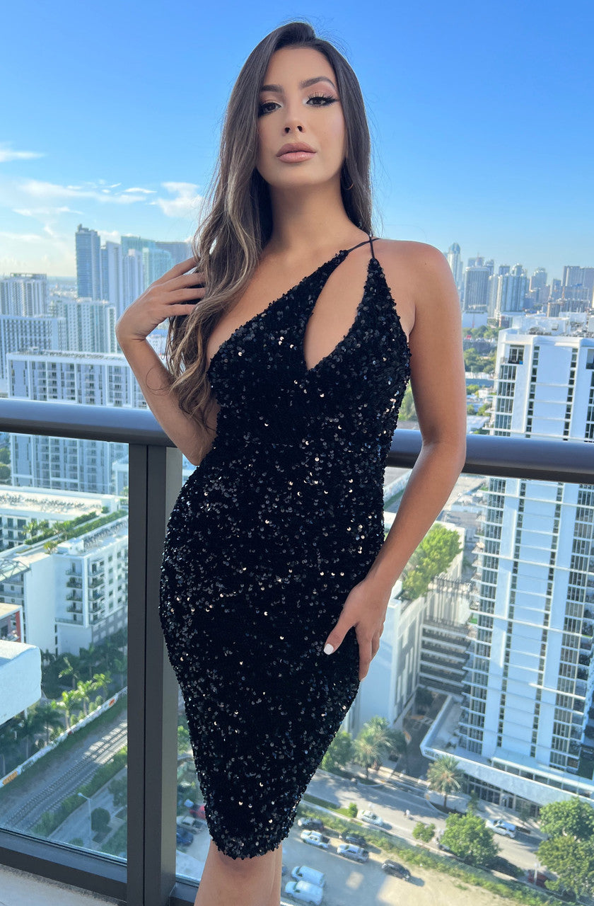 Venice MIDI Dress - Black - FINAL SALE