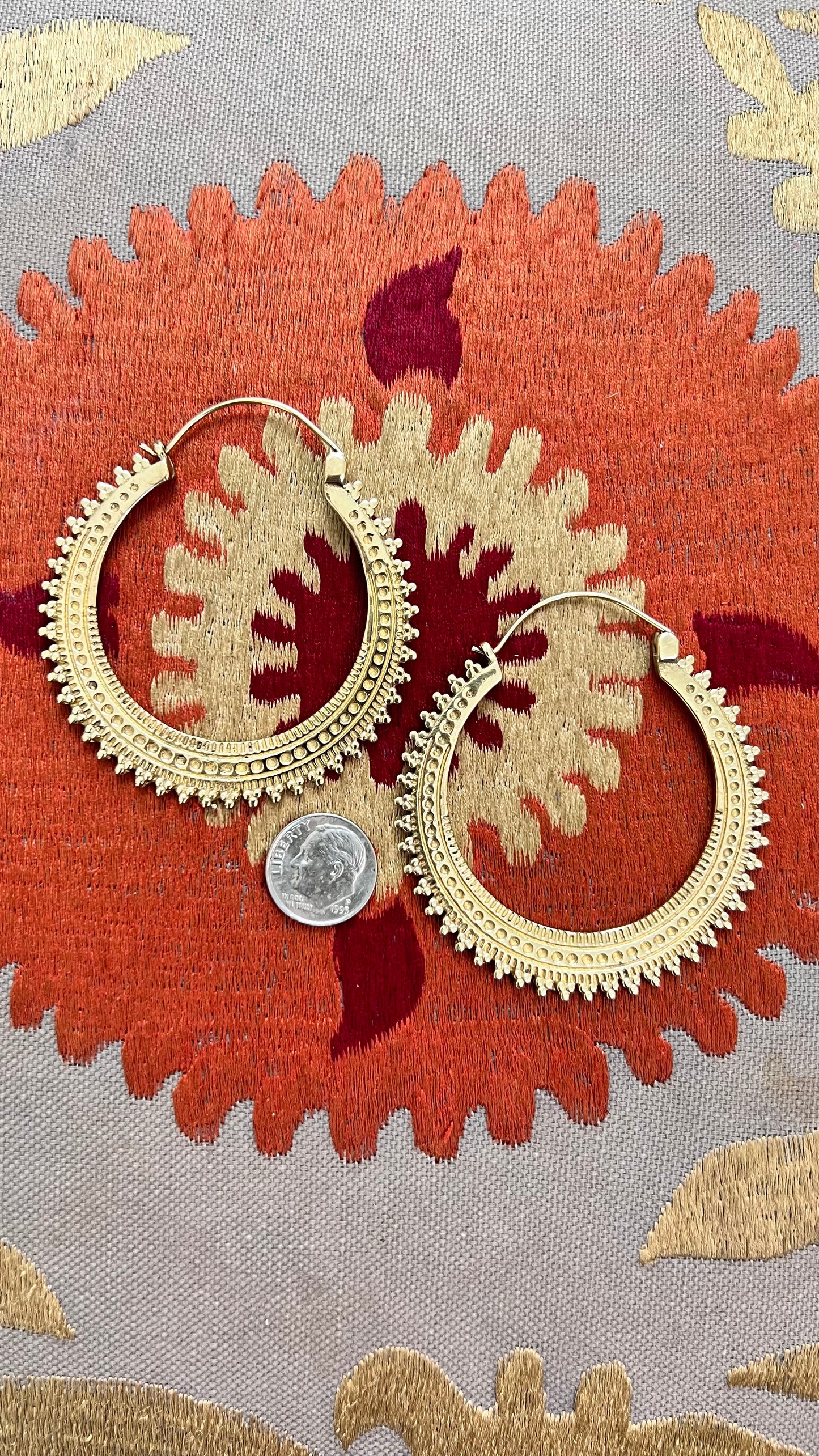 Hoops Brass Earrings