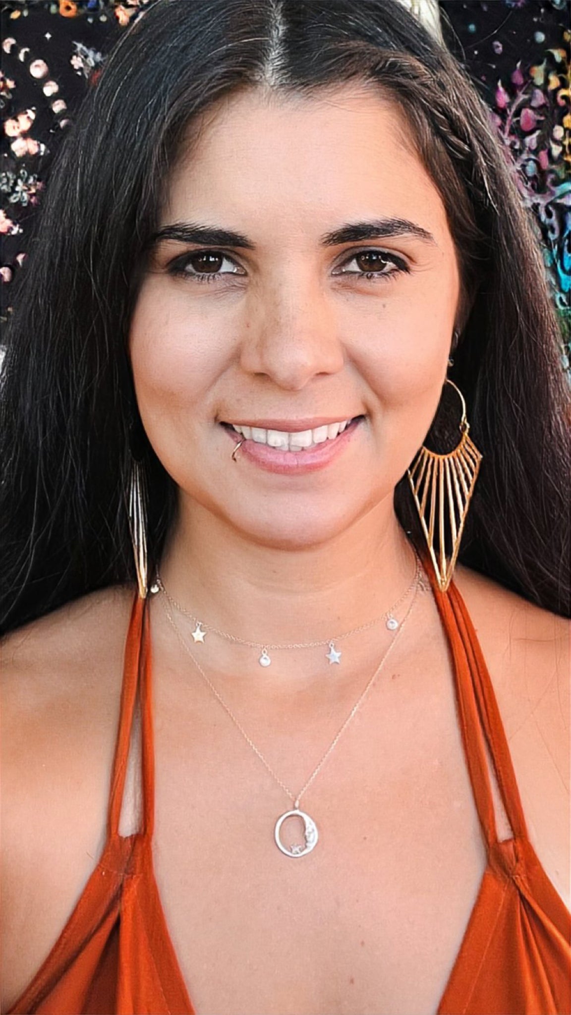 Sunrise Brass Earrings