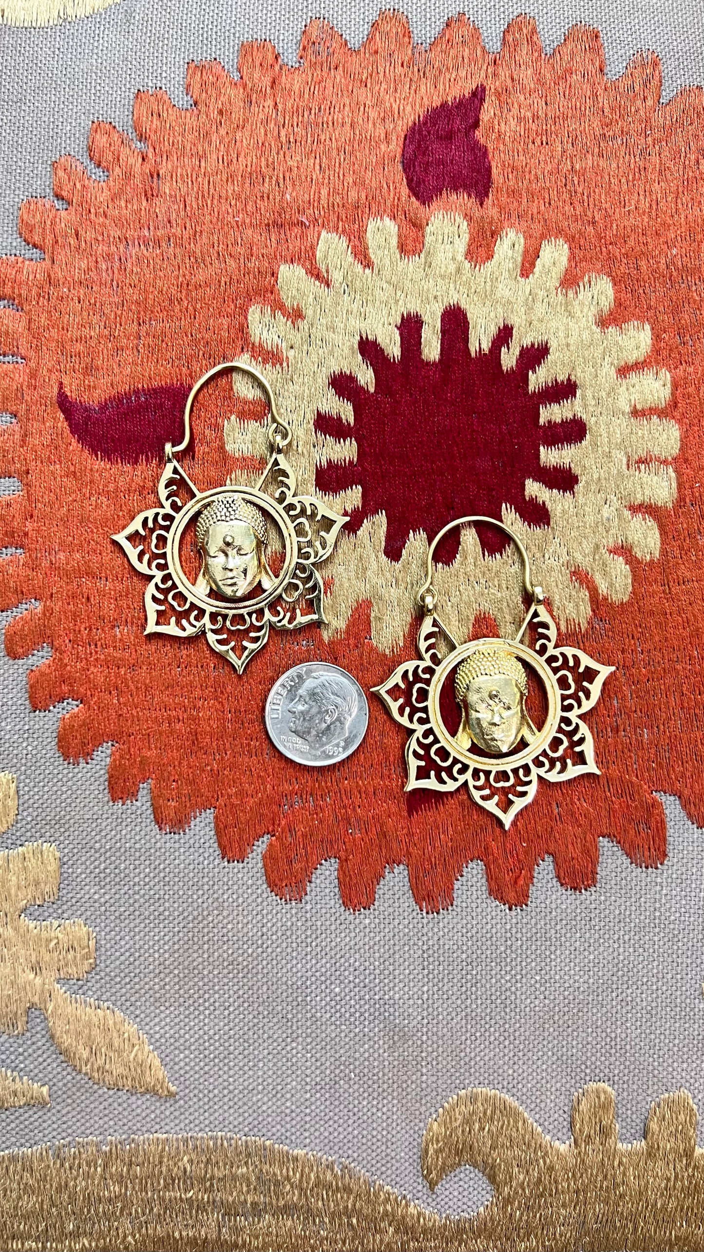 Buda Brass Earrings