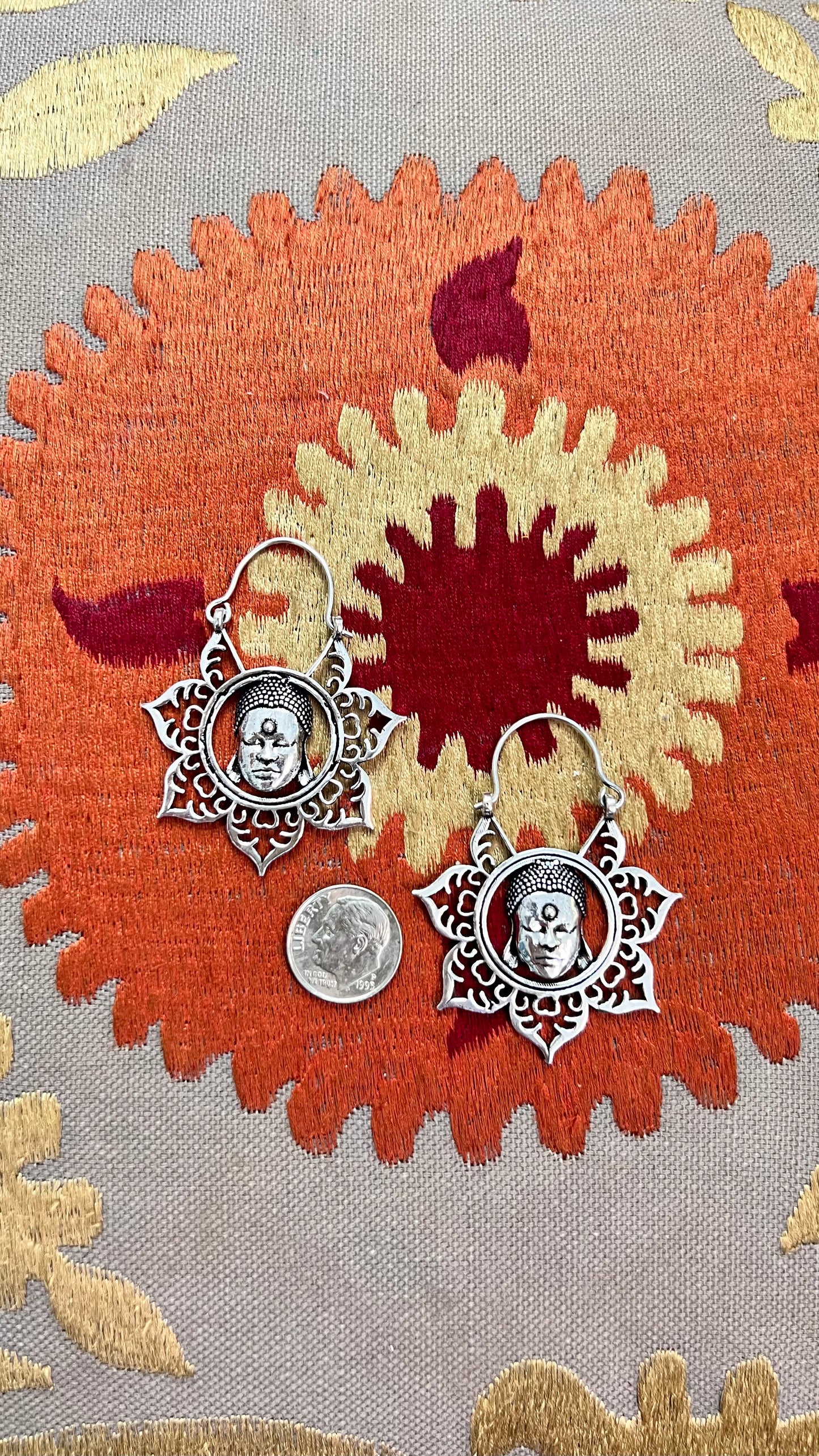 Buda Brass Earrings