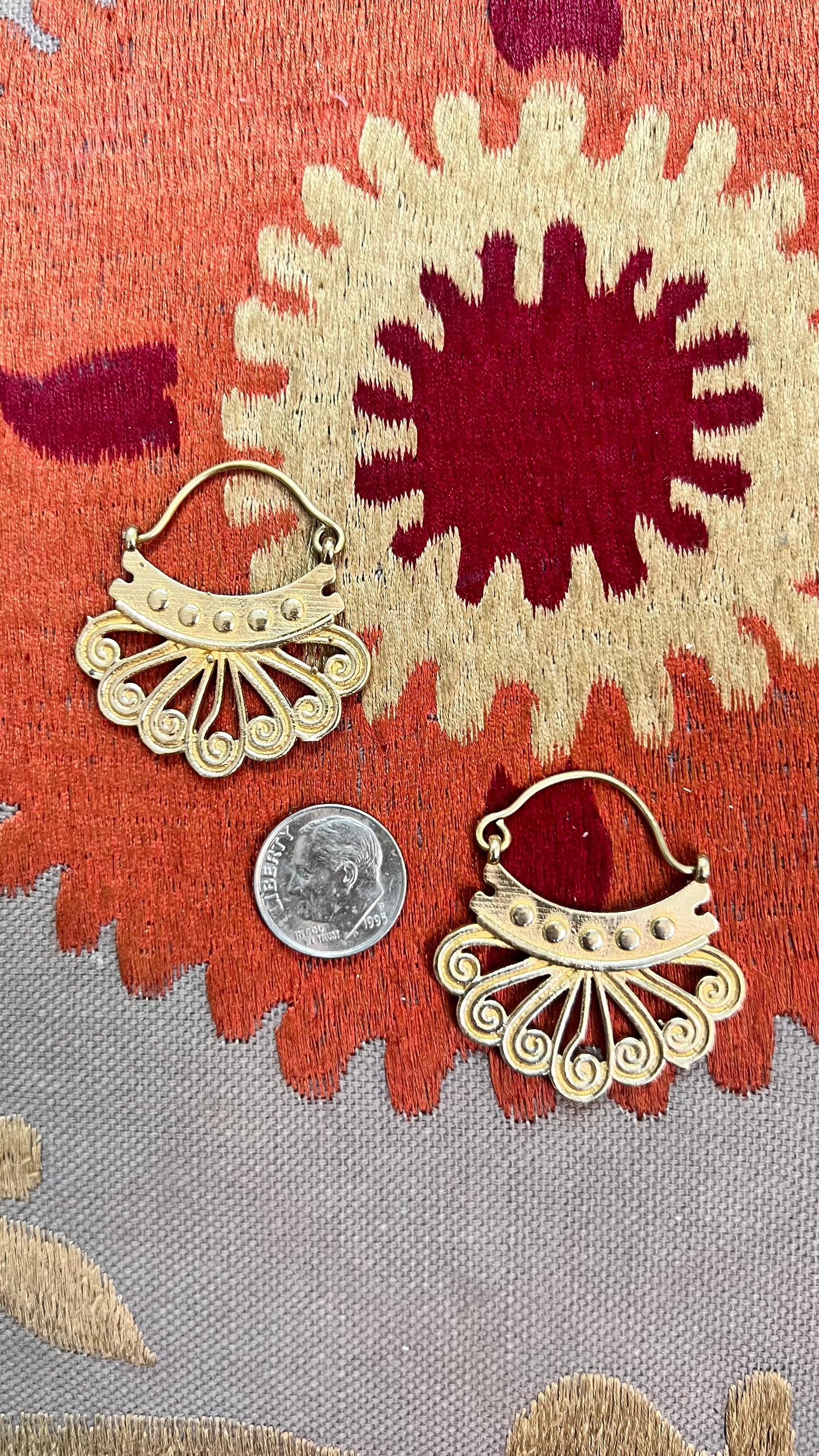 Indie Brass Earrings