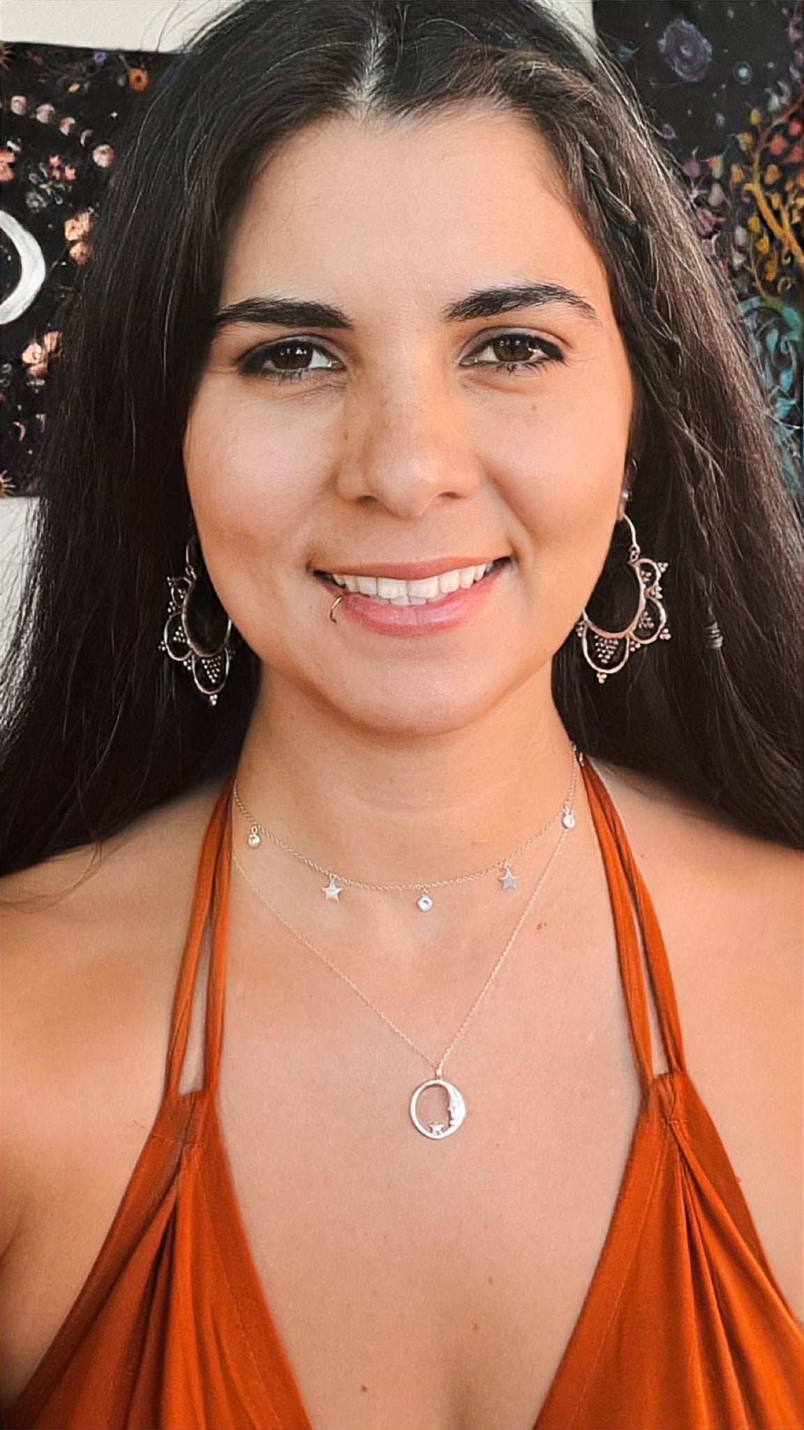 Mandala Brass Earrings