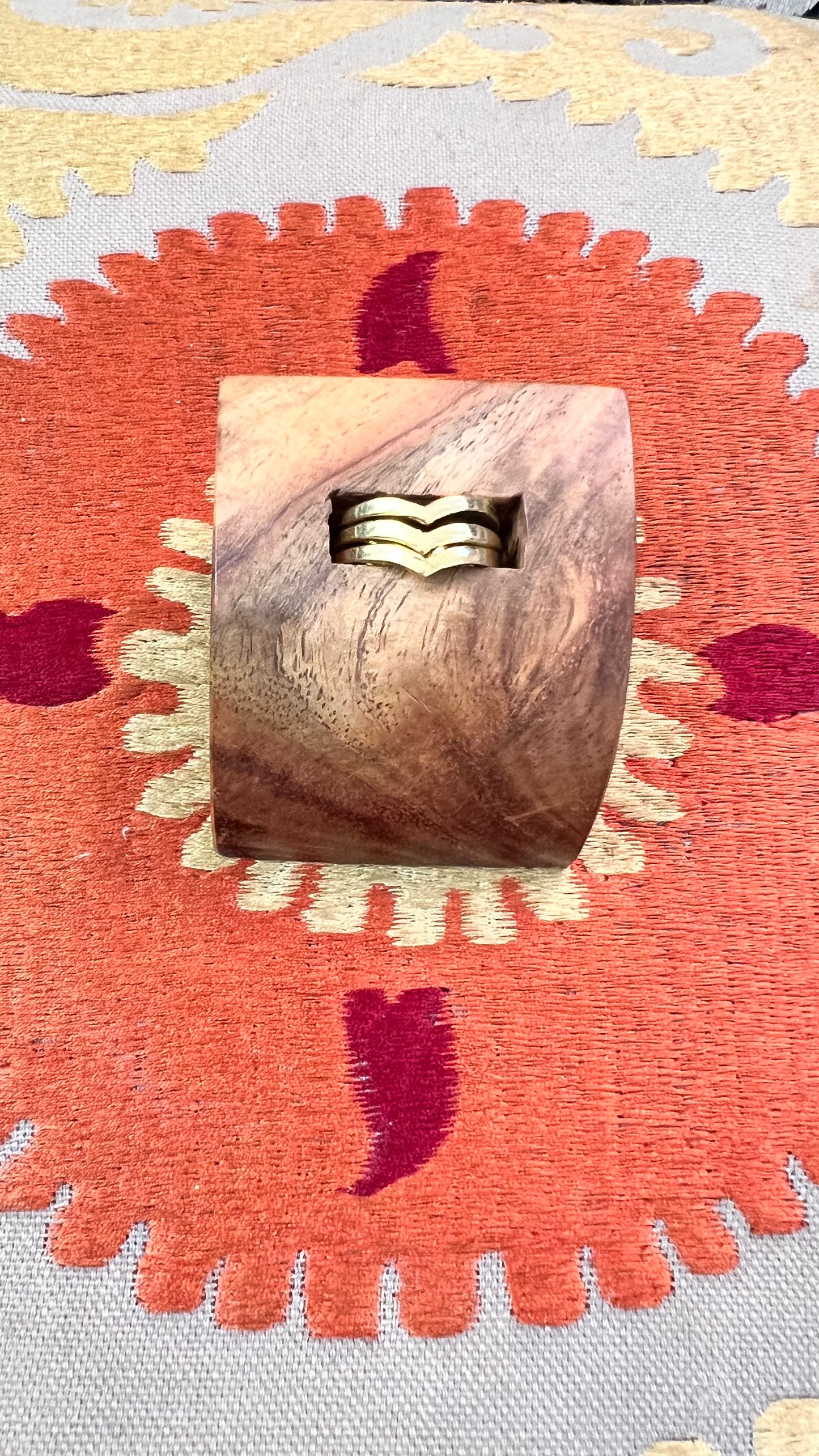 Ikat Brass Ring