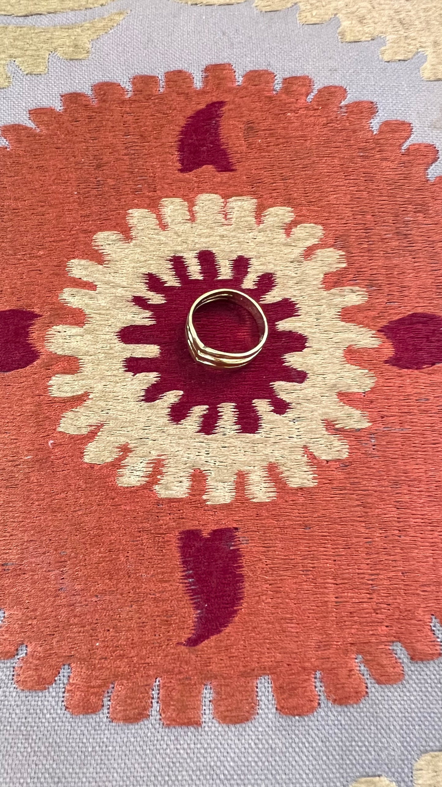 Ikat Brass Ring