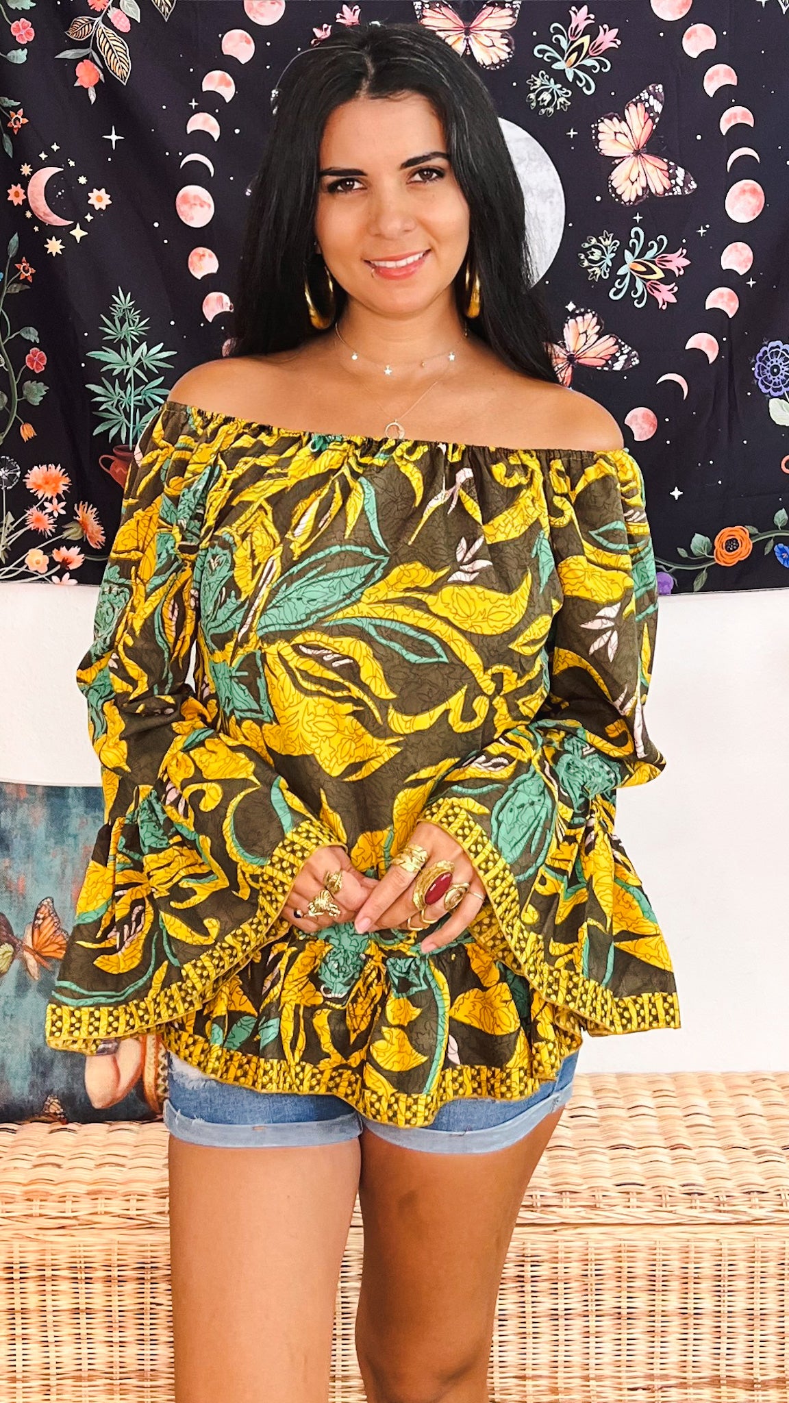 Hippie Off The Shoulder Top