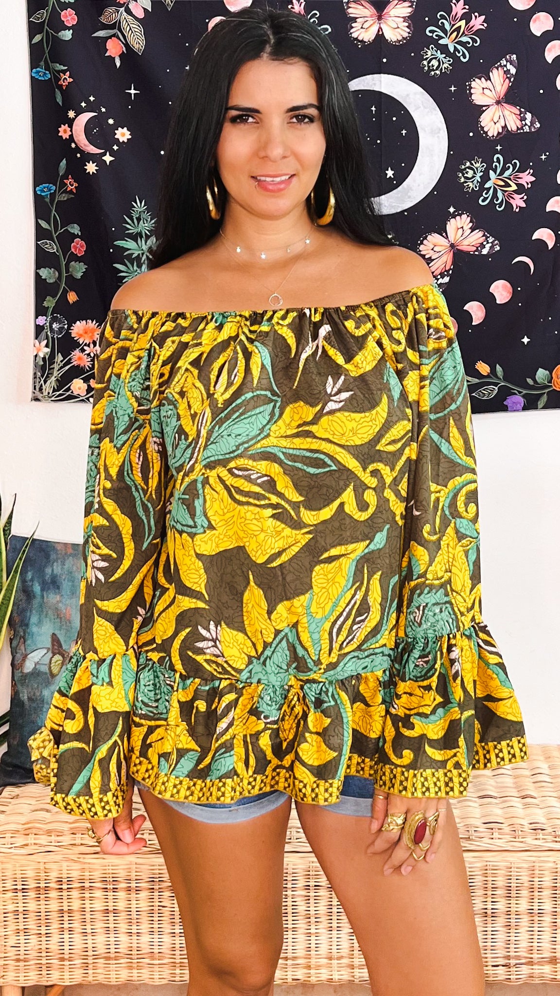 Hippie Off The Shoulder Top