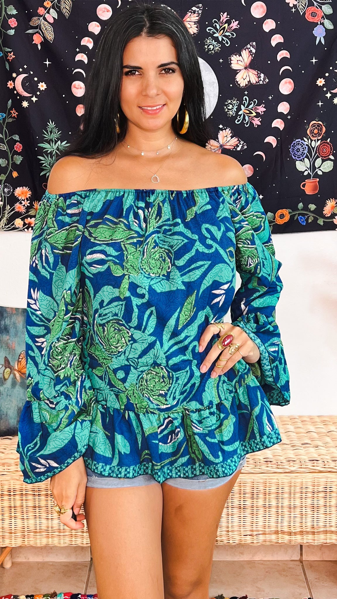 Hippie Off The Shoulder Top