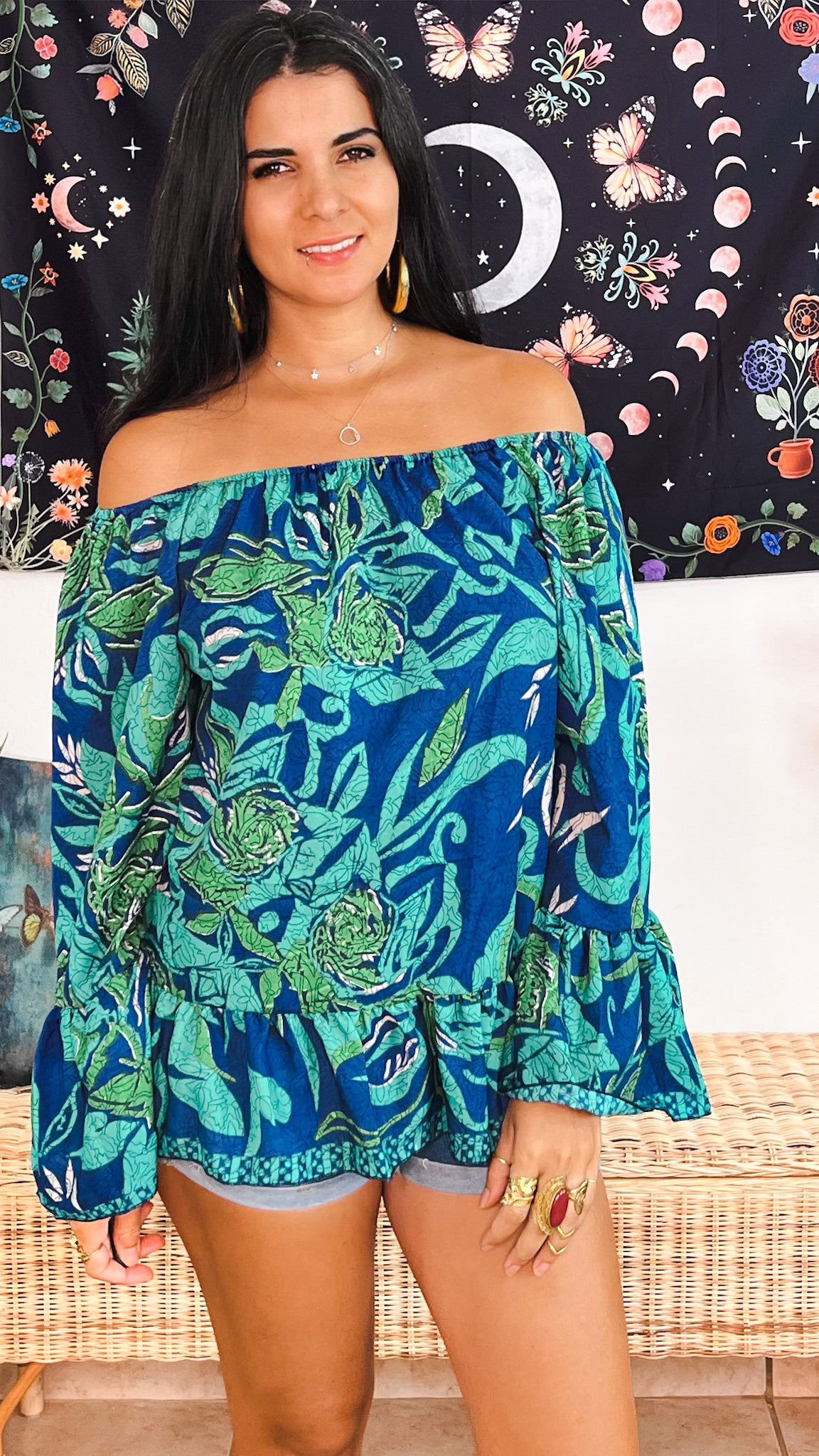 Hippie Off The Shoulder Top