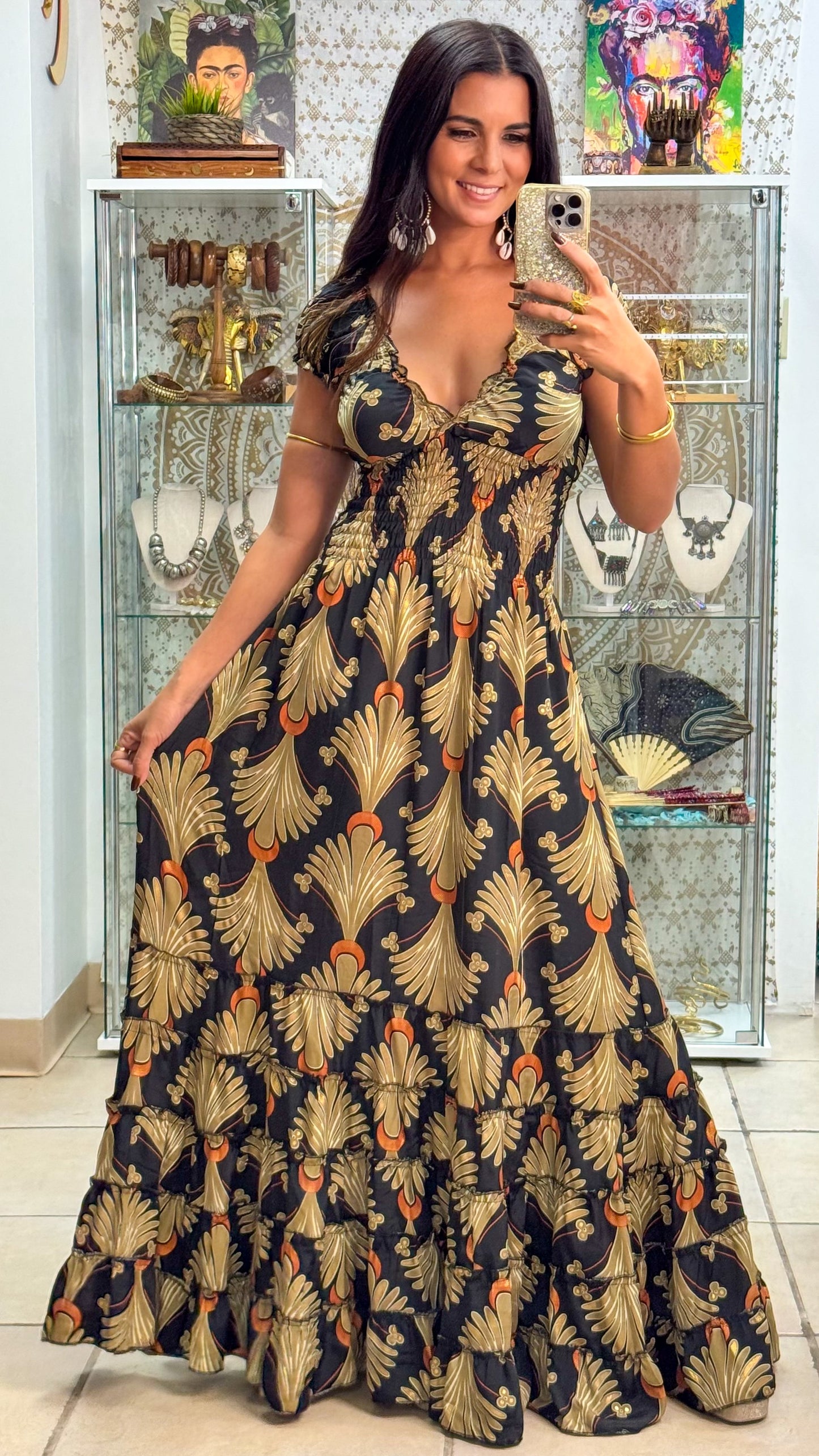 Peasant Maxi Dress