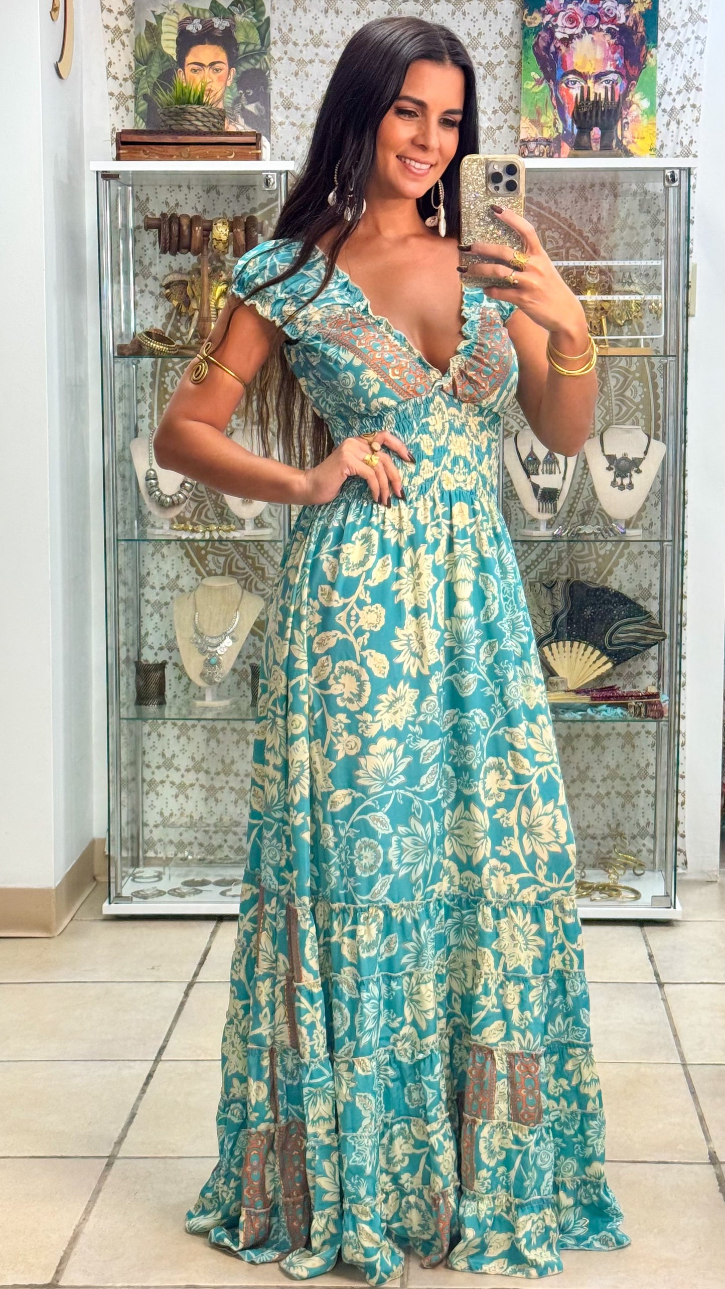 Peasant Maxi Dress