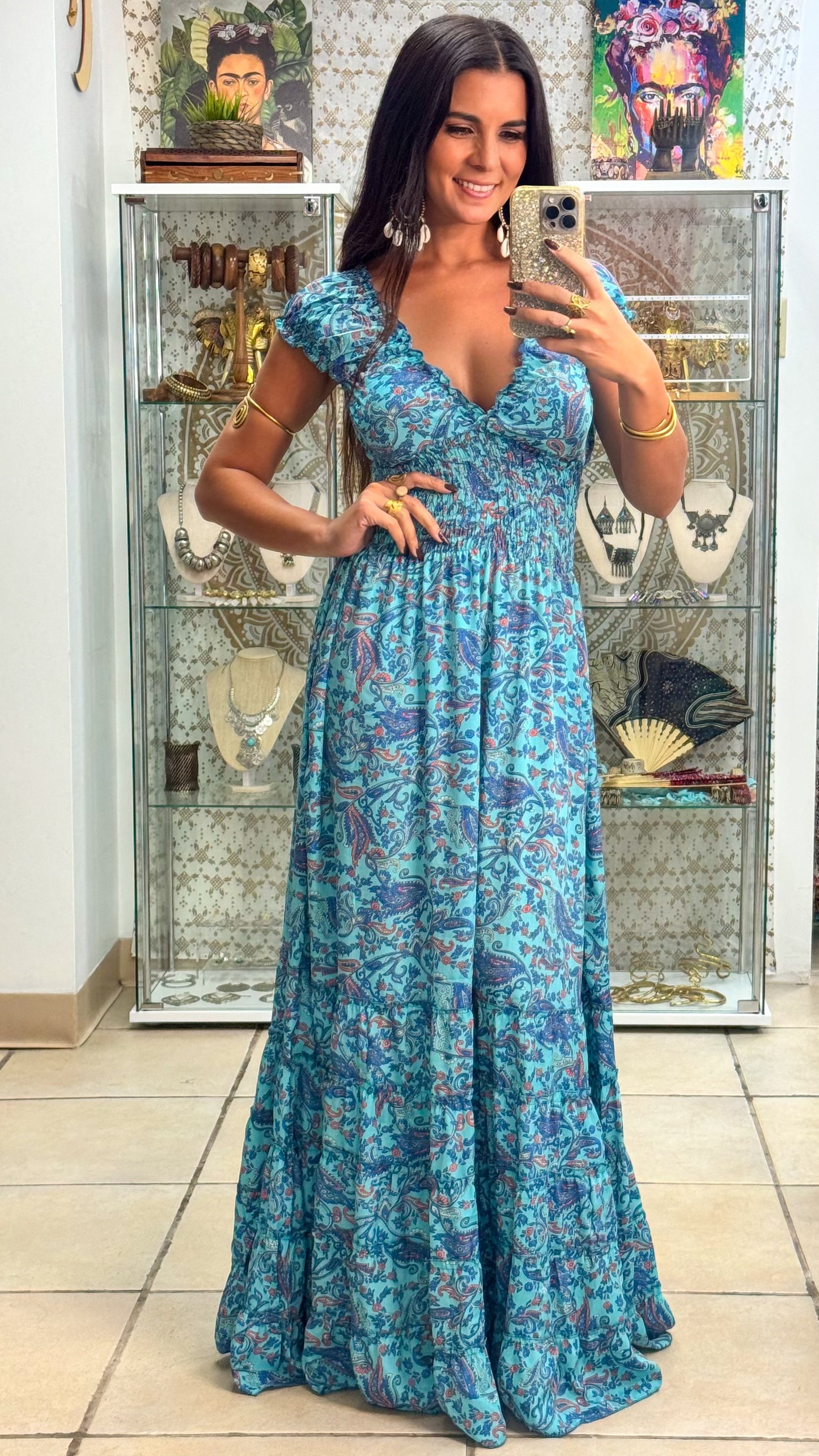Peasant Maxi Dress